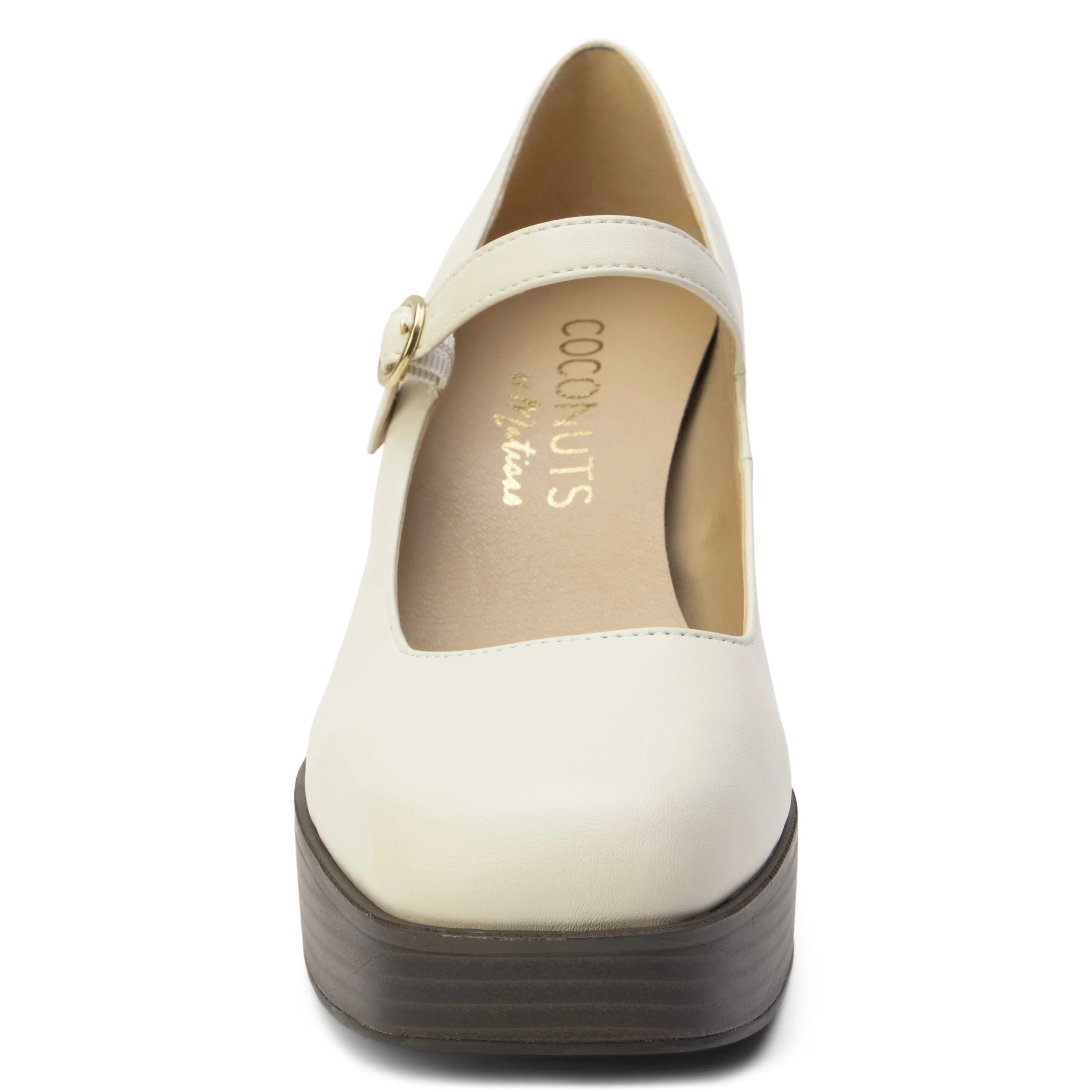 Matilda Platform Heel in Bone - Image 5