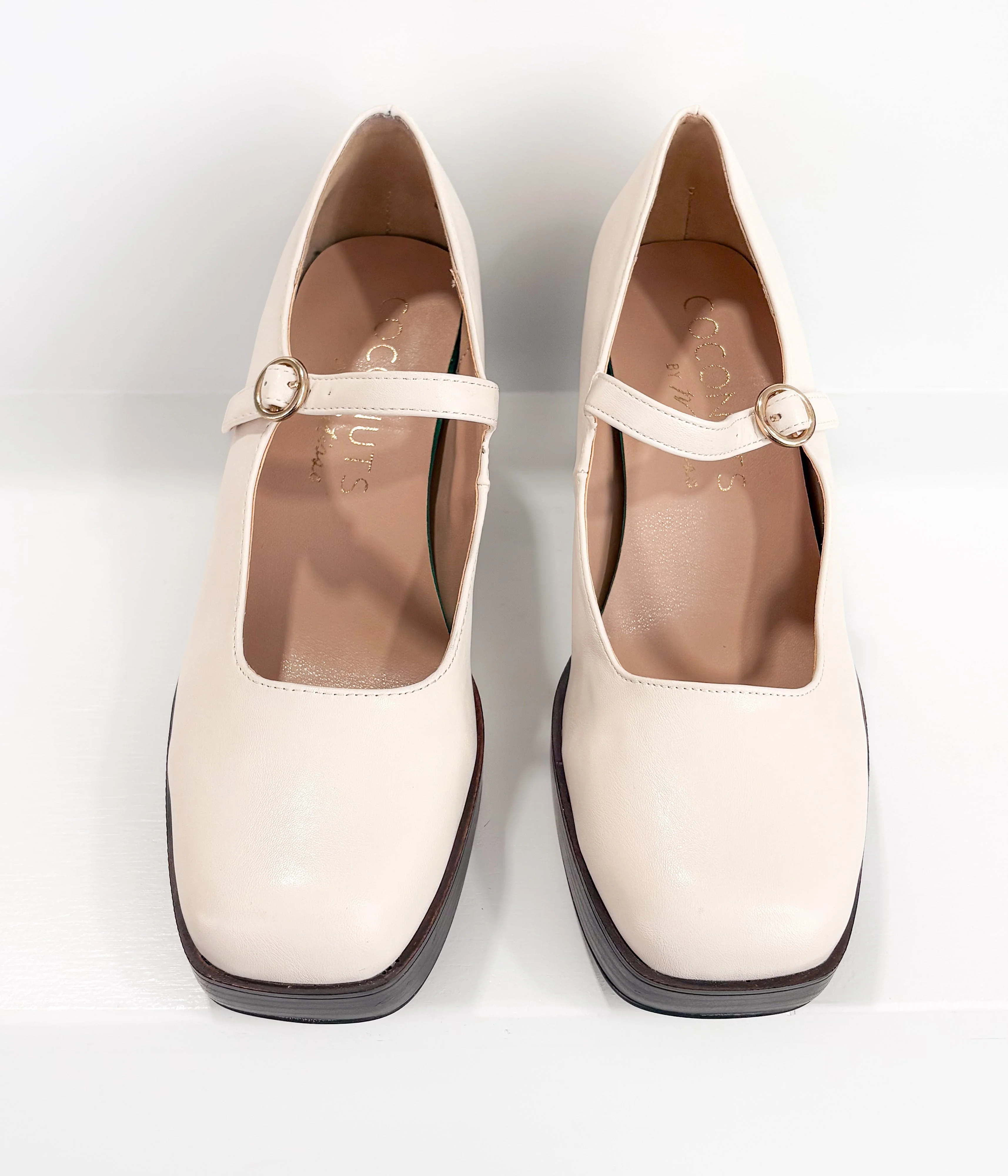 Matilda Platform Heel in Bone - Image 8