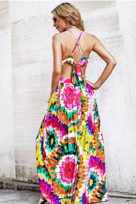 Maxi Dress with Back Tie Detail - Image 2