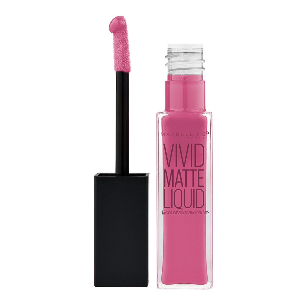 Maybelline New York Color Sensational Vivid Matte Liquid, Nude Thrill, 0.26 Fluid Ounce