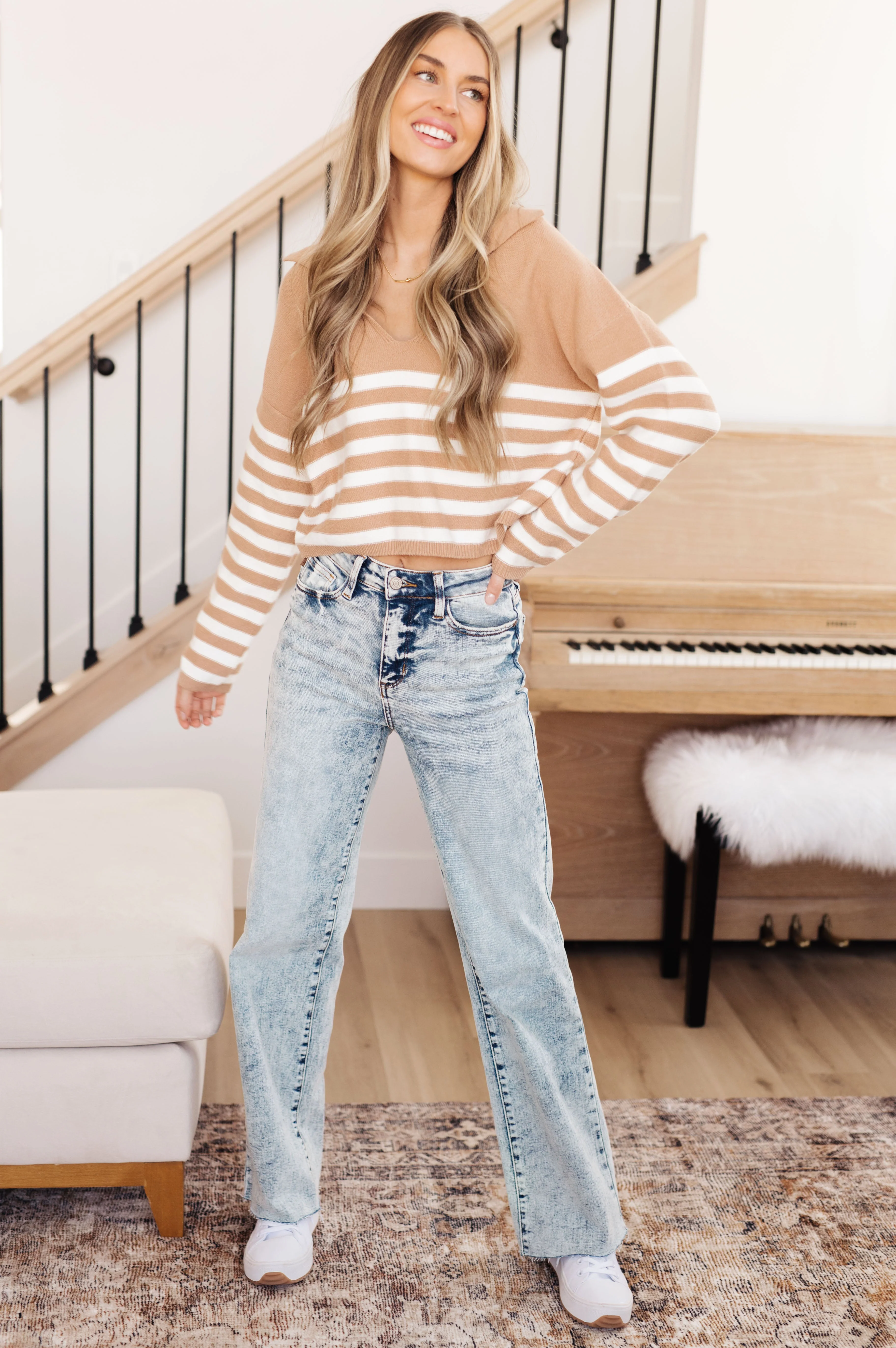 Memorable Moment Striped Sweater - Image 4