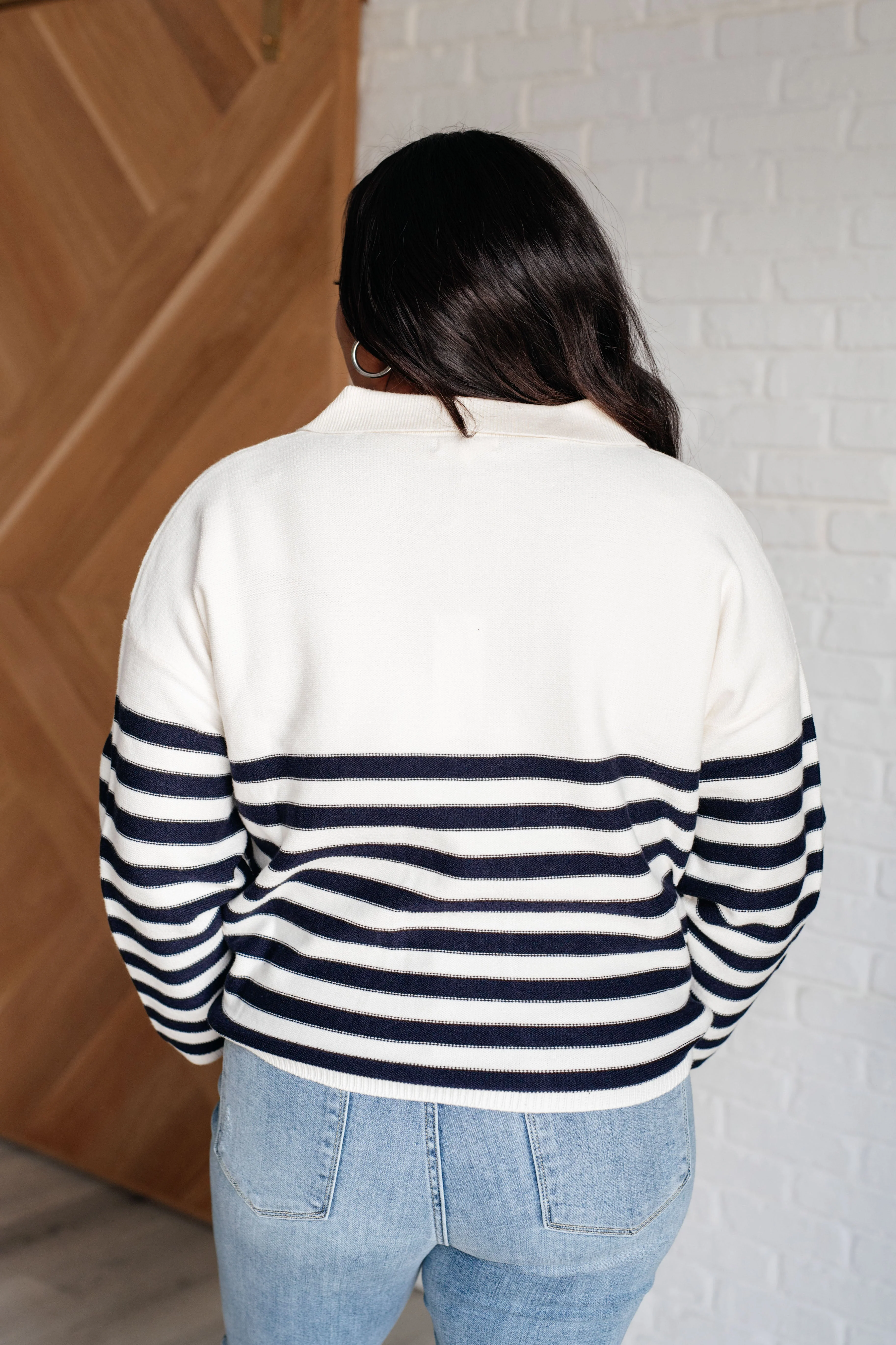 Memorable Moments Striped Sweater in White - Image 7