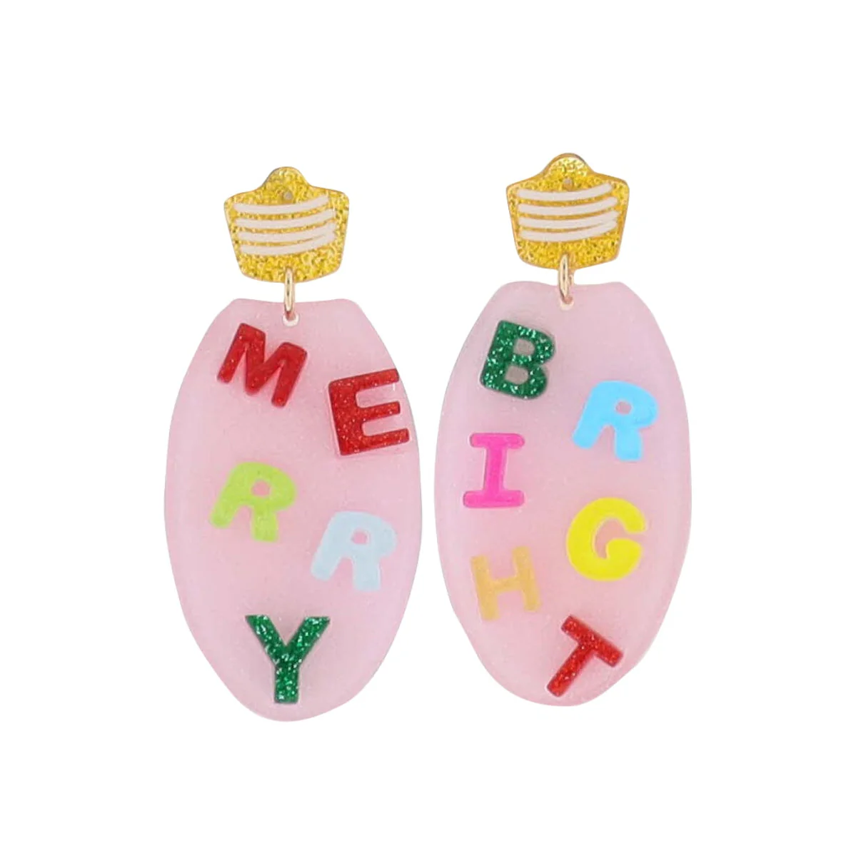 Merry & Bright Christmas Light Earring