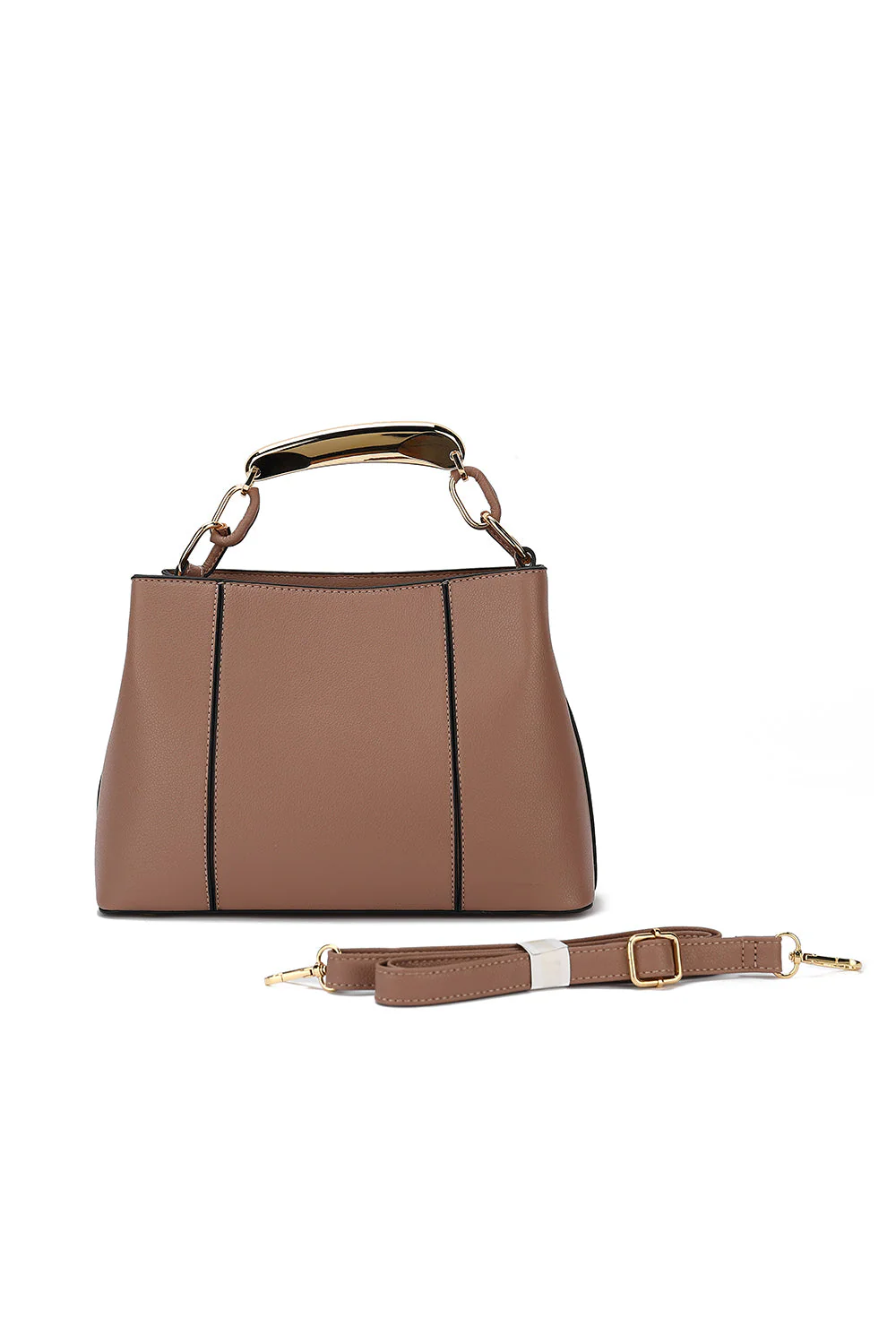 Metal Handle Satchel - Image 3