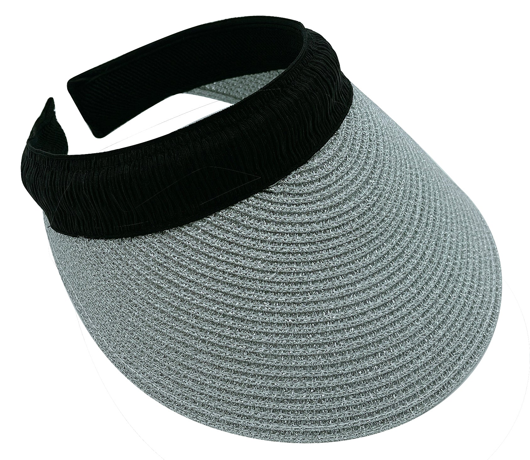 Metallic Straw Sun Visor - Image 7