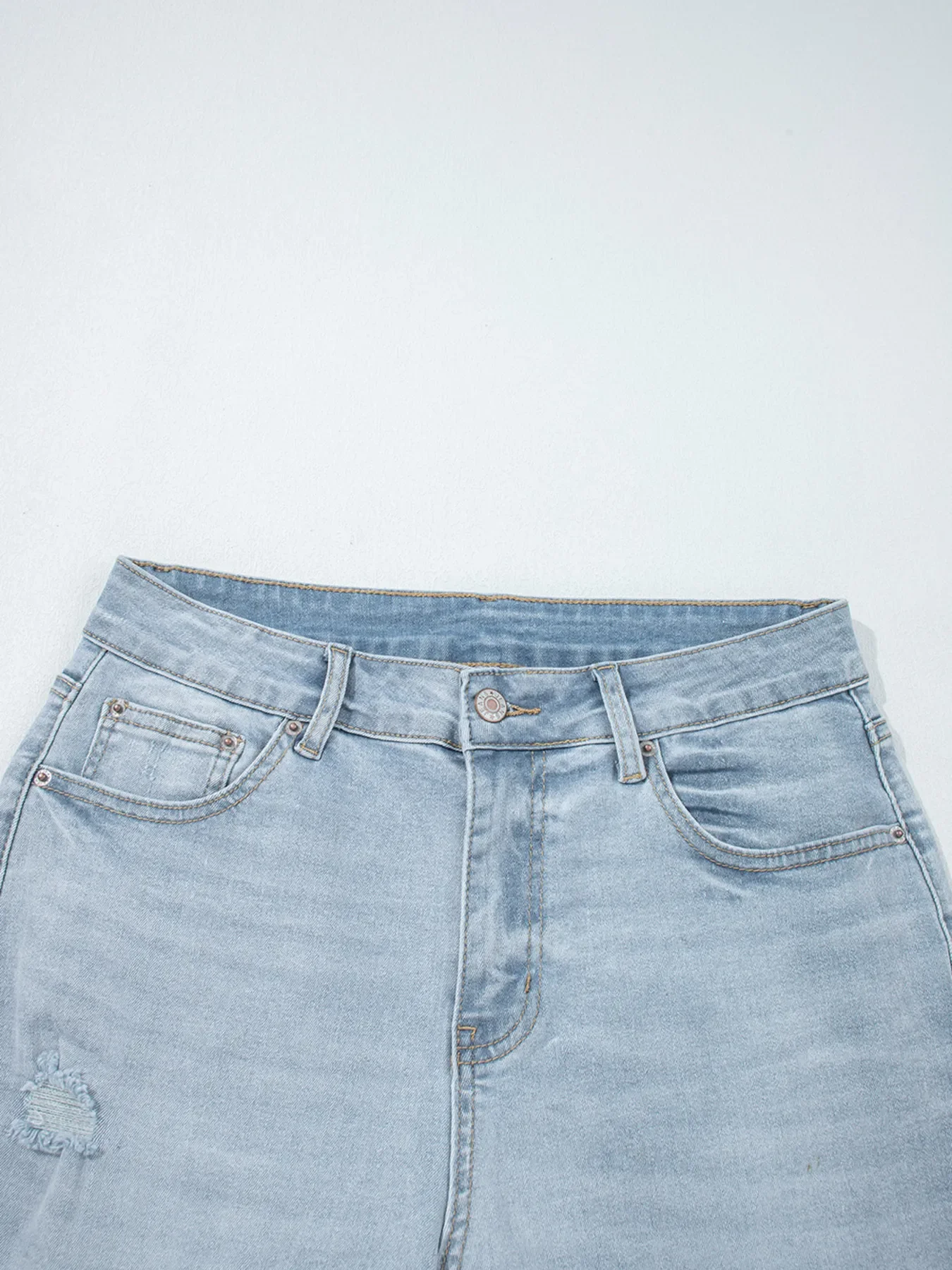 Mid Rise Ankle-Length Distressed Skinny Jeans - Image 9