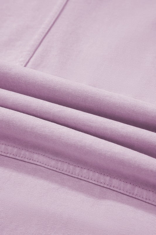 Mineral Wash Reverse Seam Drawstring Elastic Waist - Image 19