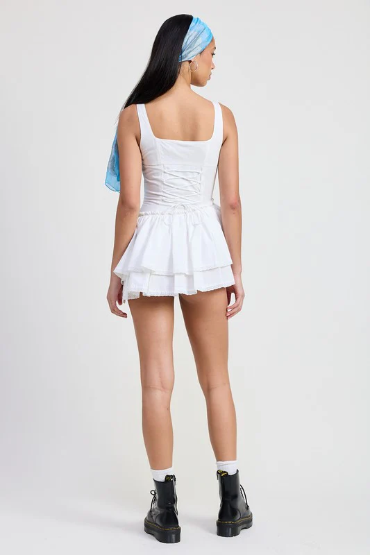 MINI ASYMMETRICAL SLEEVELESS DRESS - Image 8