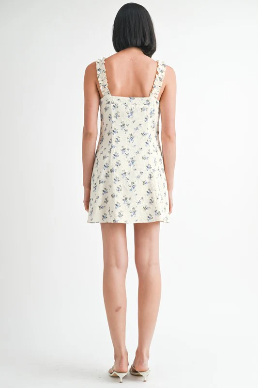 MINI RUFFLE BOW TIE DRESS - Image 8