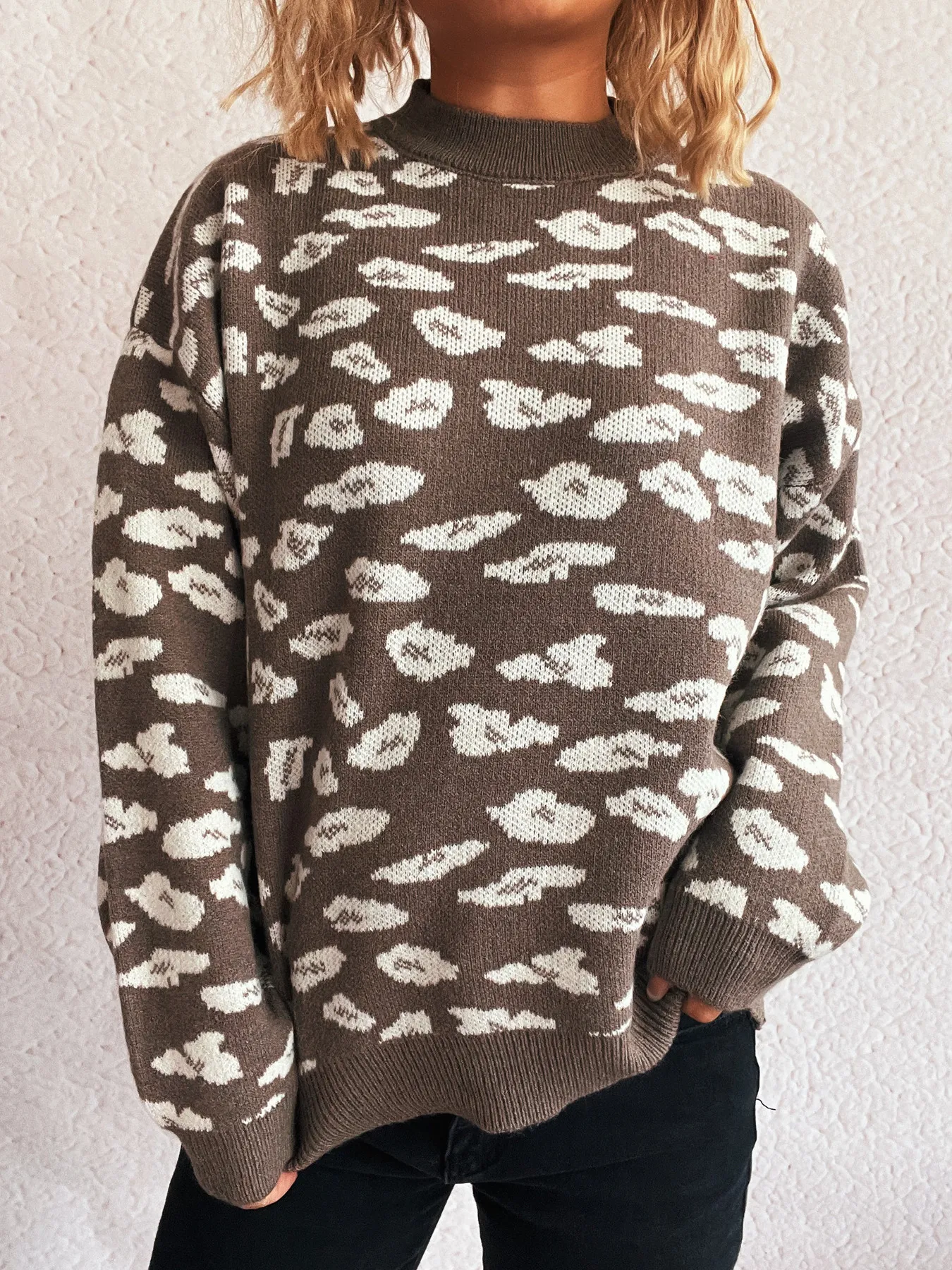 Mock Neck Long Sleeve Sweater - Image 8