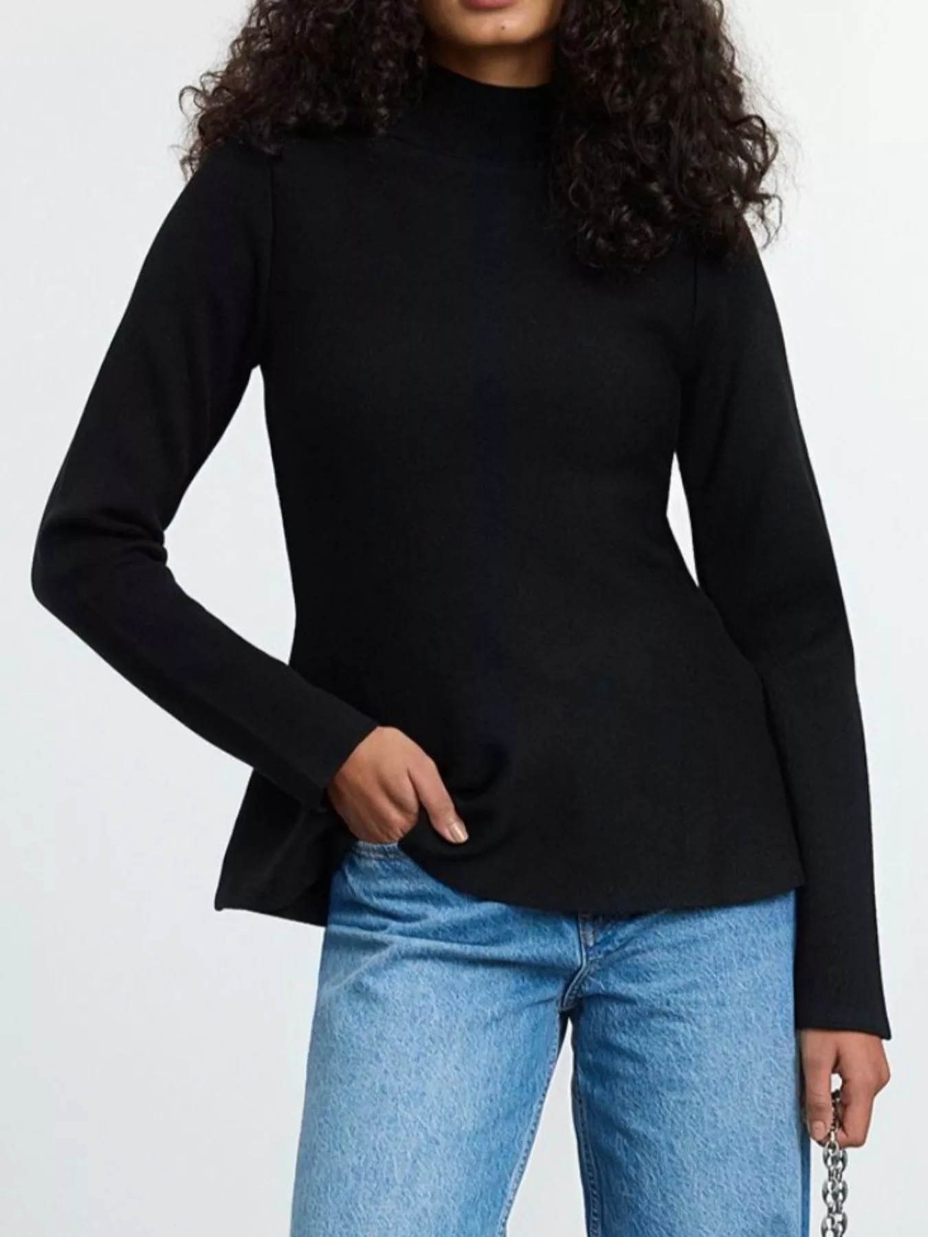 Mock Neck Long Sleeve Sweater - Image 11