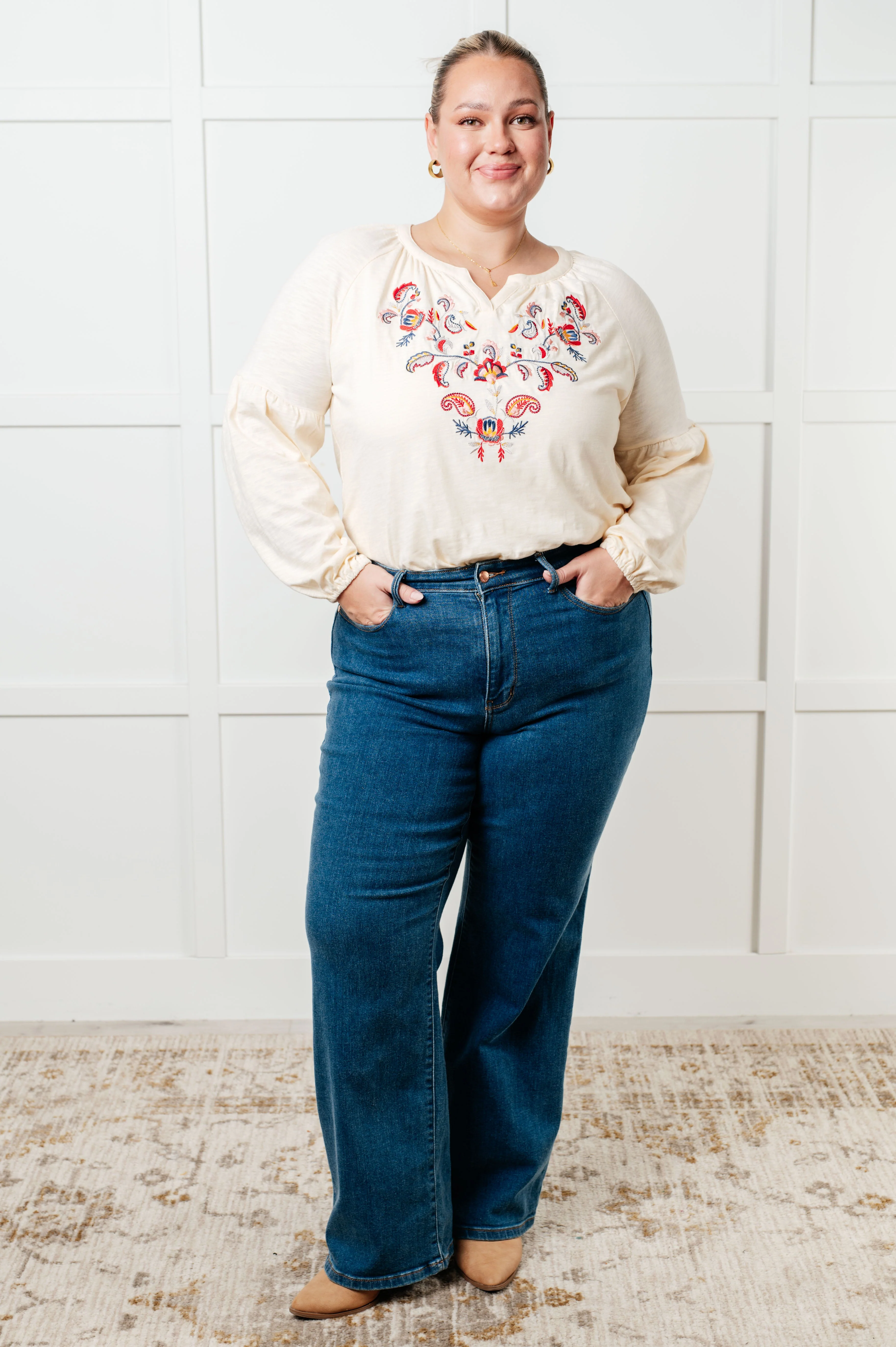 More Than You Would Think Embroidered Blouse - Image 5