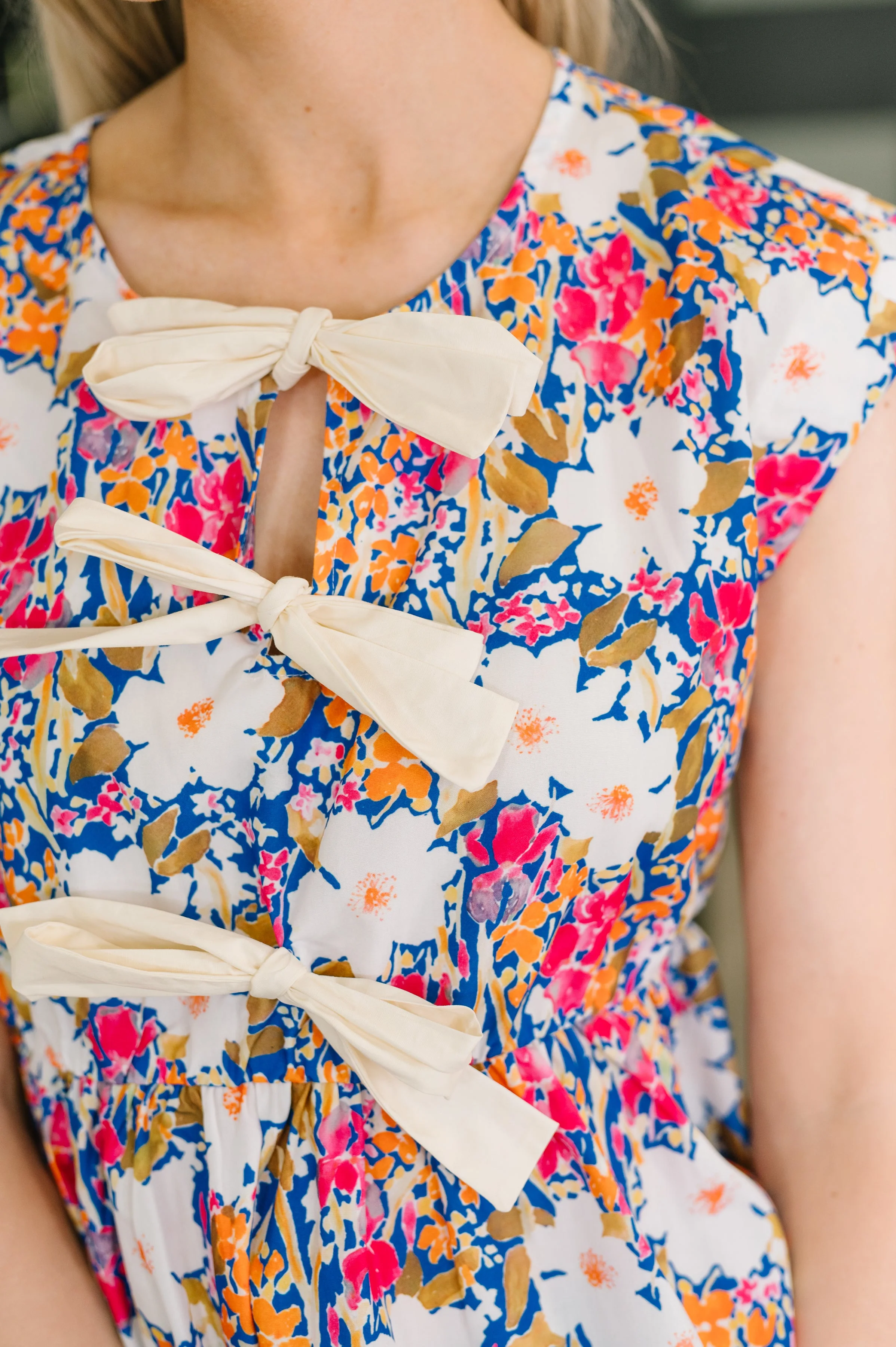 Mrs. Dependable Bow Detail Peplum Top - Image 2