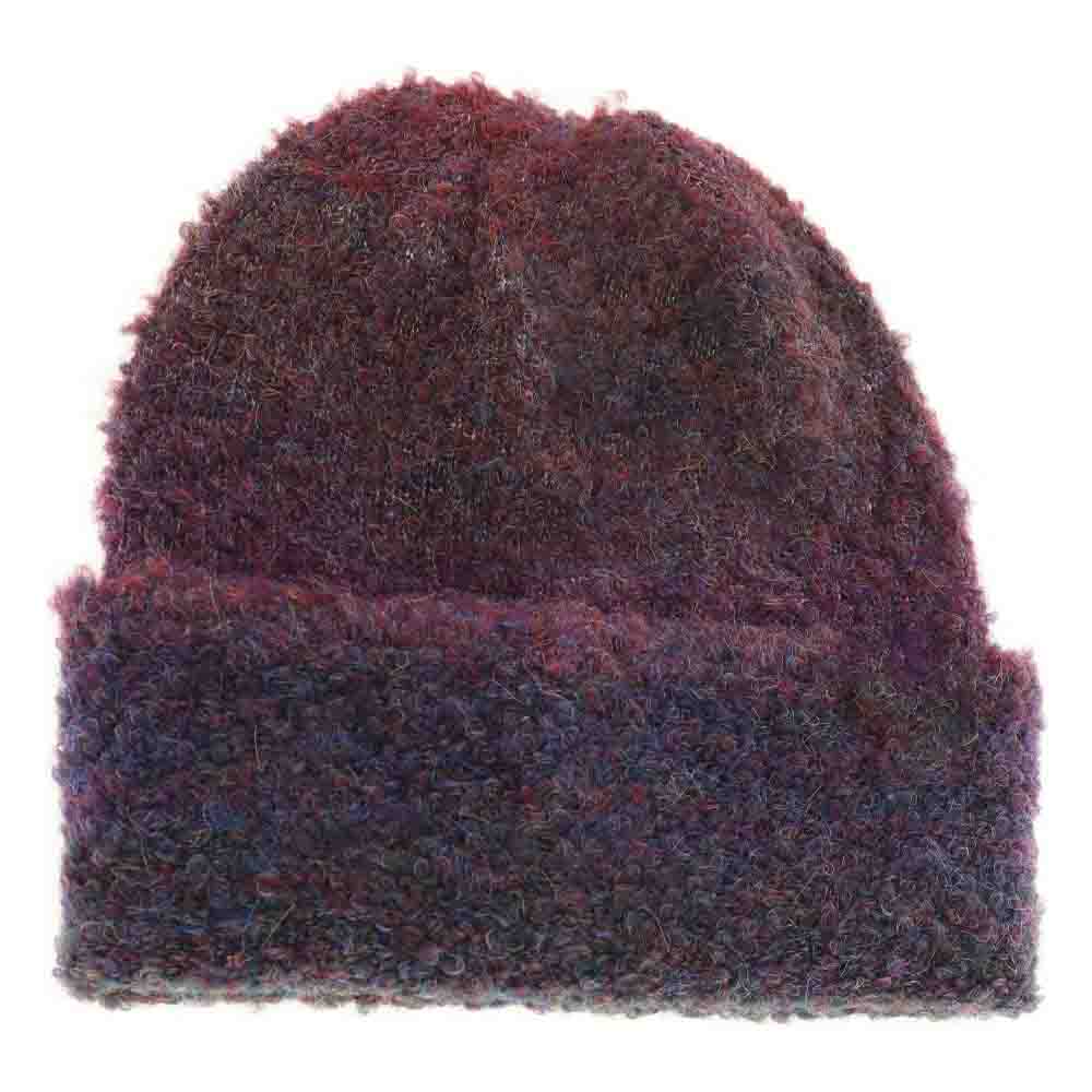 Multi-colored Slouchy Mohair Cuffed C.C Beanie - Image 2