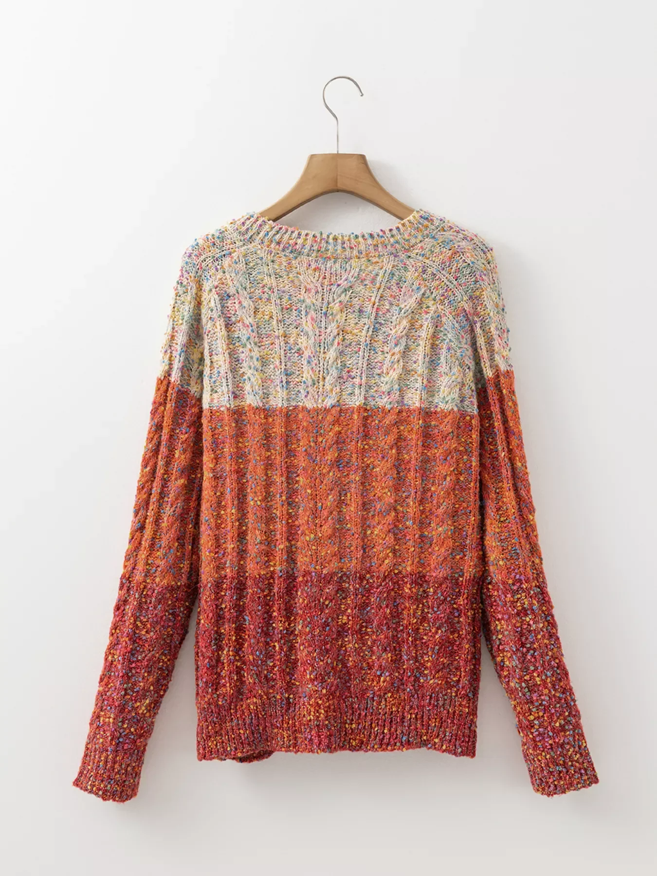 Multicolour Colorful Confetti Wool Ball Knitted Sweater - Image 6