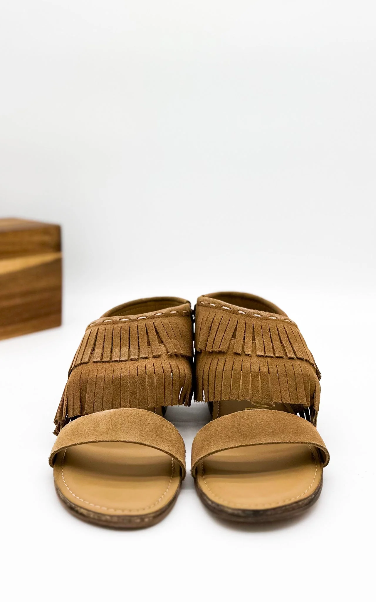 Fringe Star Sandal in Tan - Image 6