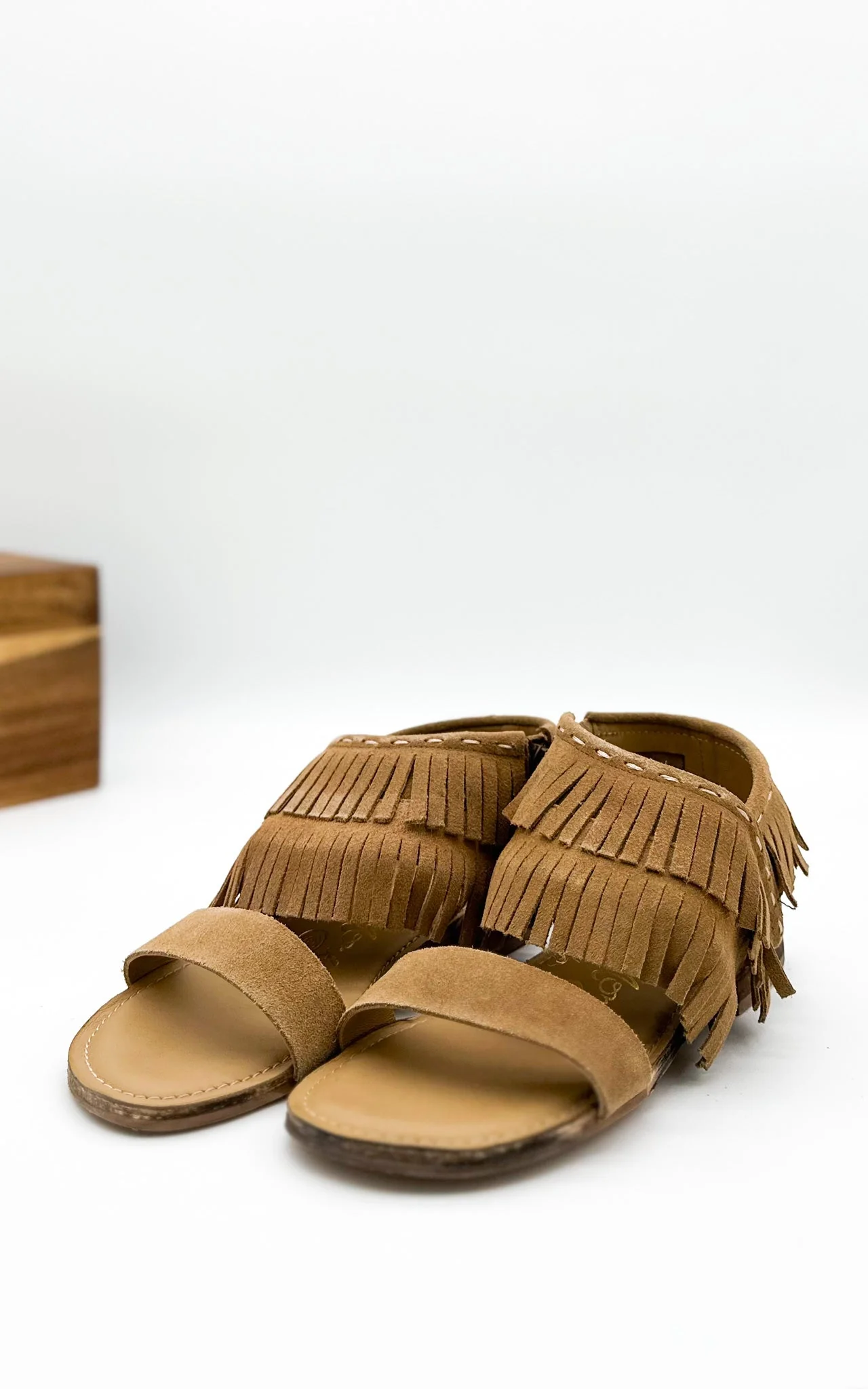 Fringe Star Sandal in Tan - Image 8