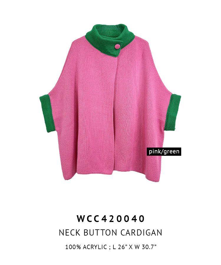 Neck Button Cardigan - Image 3