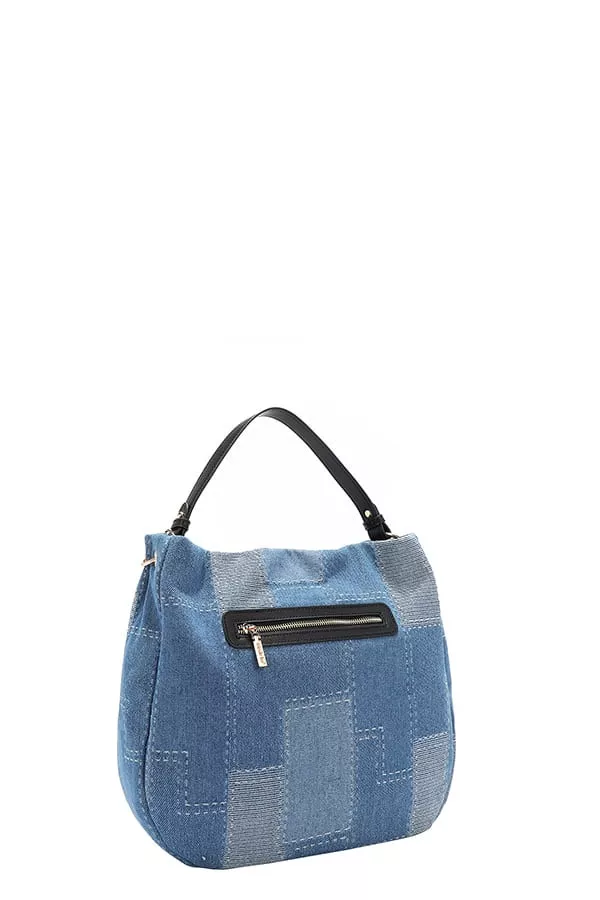 Nicole Lee USA Bosque De Amor Denim Hobo Bag - Image 5