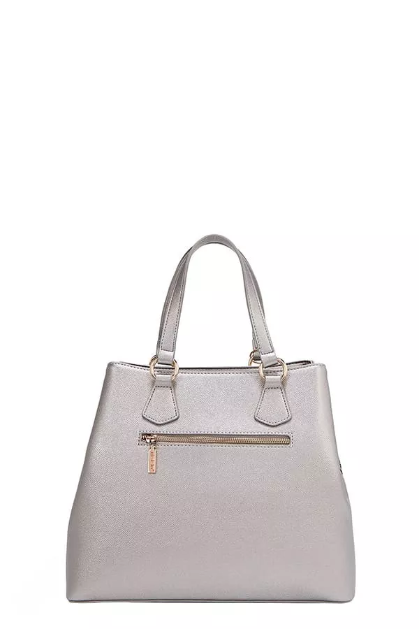 Nicole Lee USA Monogram Pattern Handbag with Rhinestones Decor - Image 16