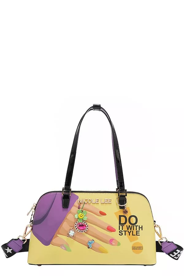 Nicole Lee USA Nail Polish Dome Shoulder Bag - Image 7