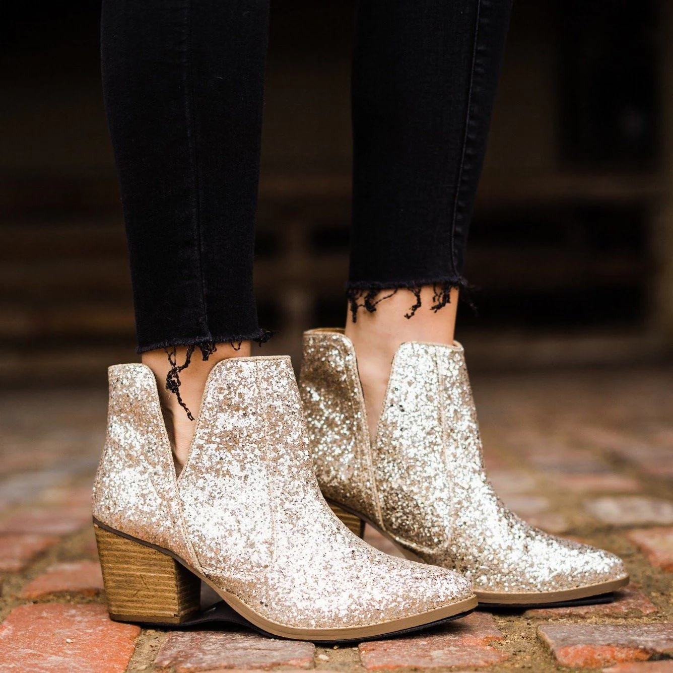 Fiera Booties in Gold - Image 13