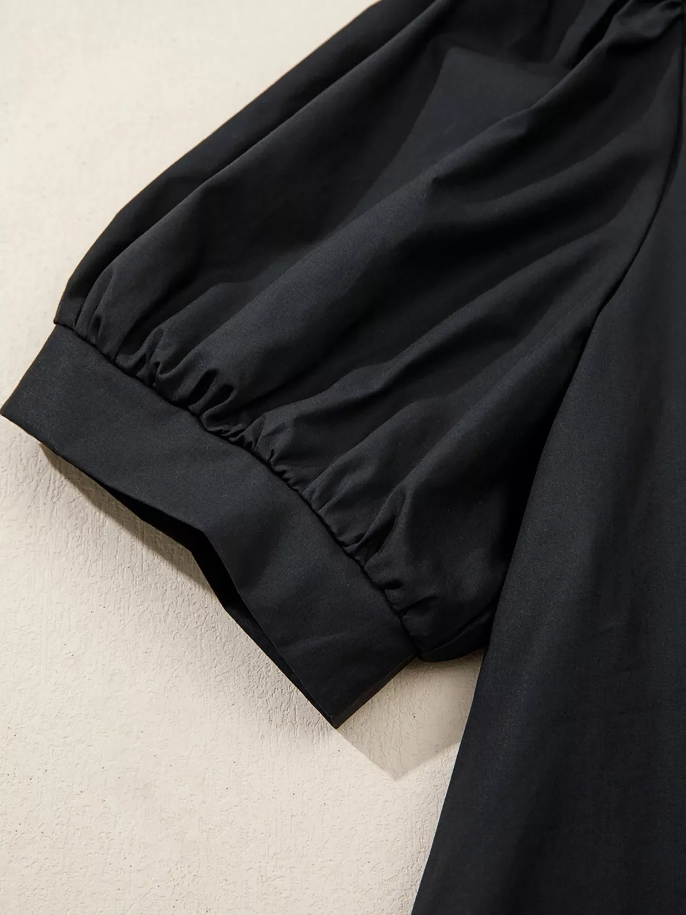 Notched Puff Sleeve Blouse - Image 7