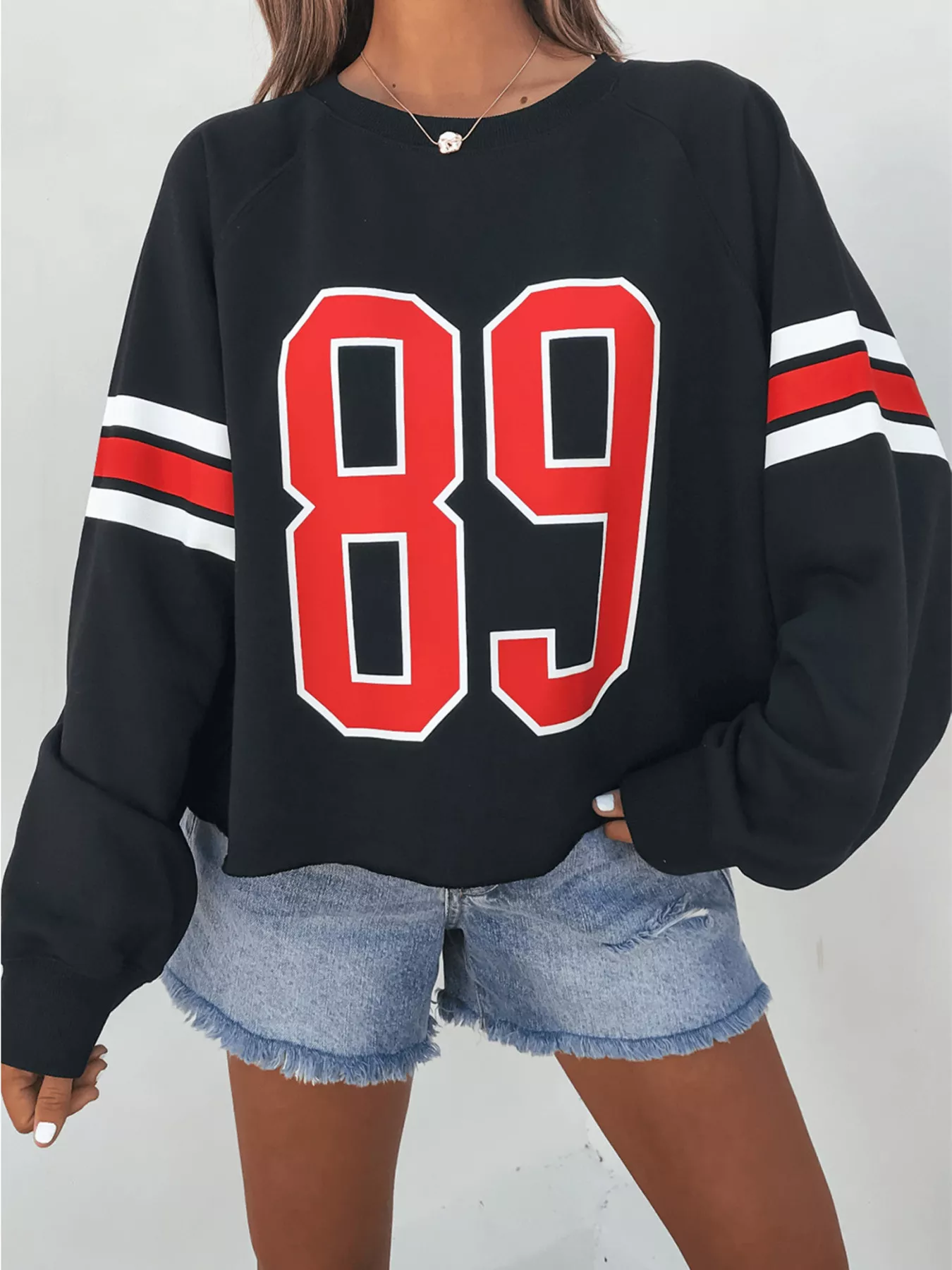 Number 89 Long Sleeve Sweatshirt - Image 2