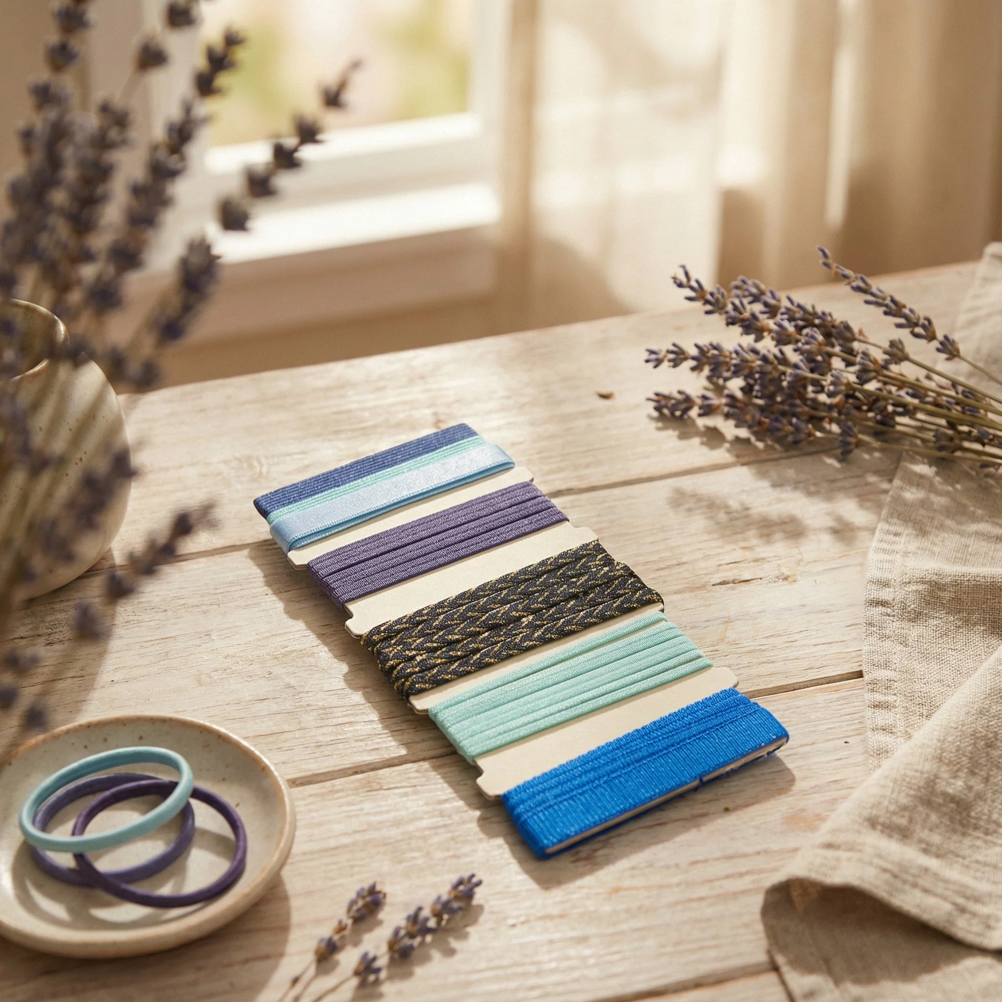 Ocean Breeze Fold Over Elastic Hair Tie Kit