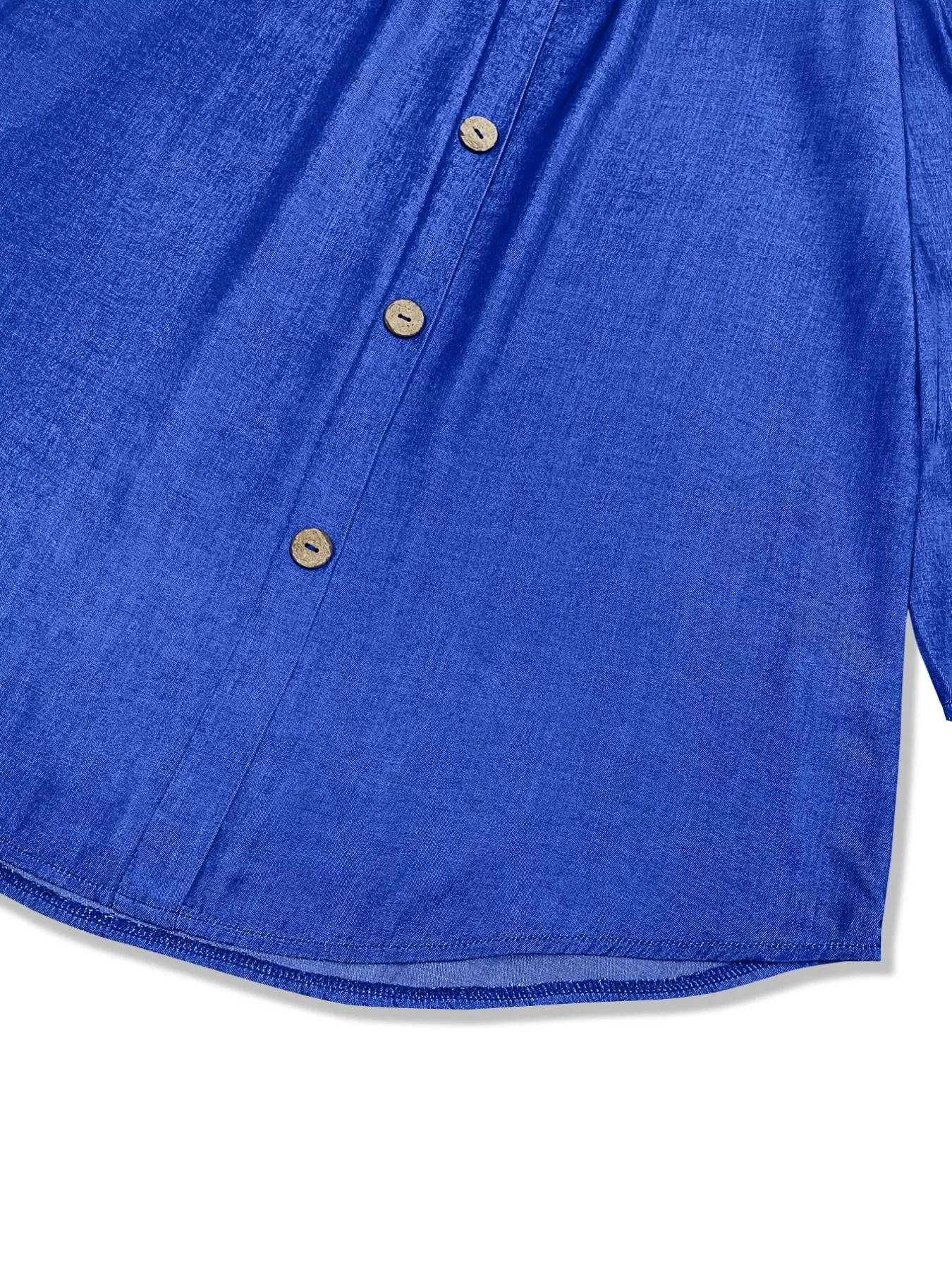 Off Shoulder Decor Button Mini Dress - Image 4