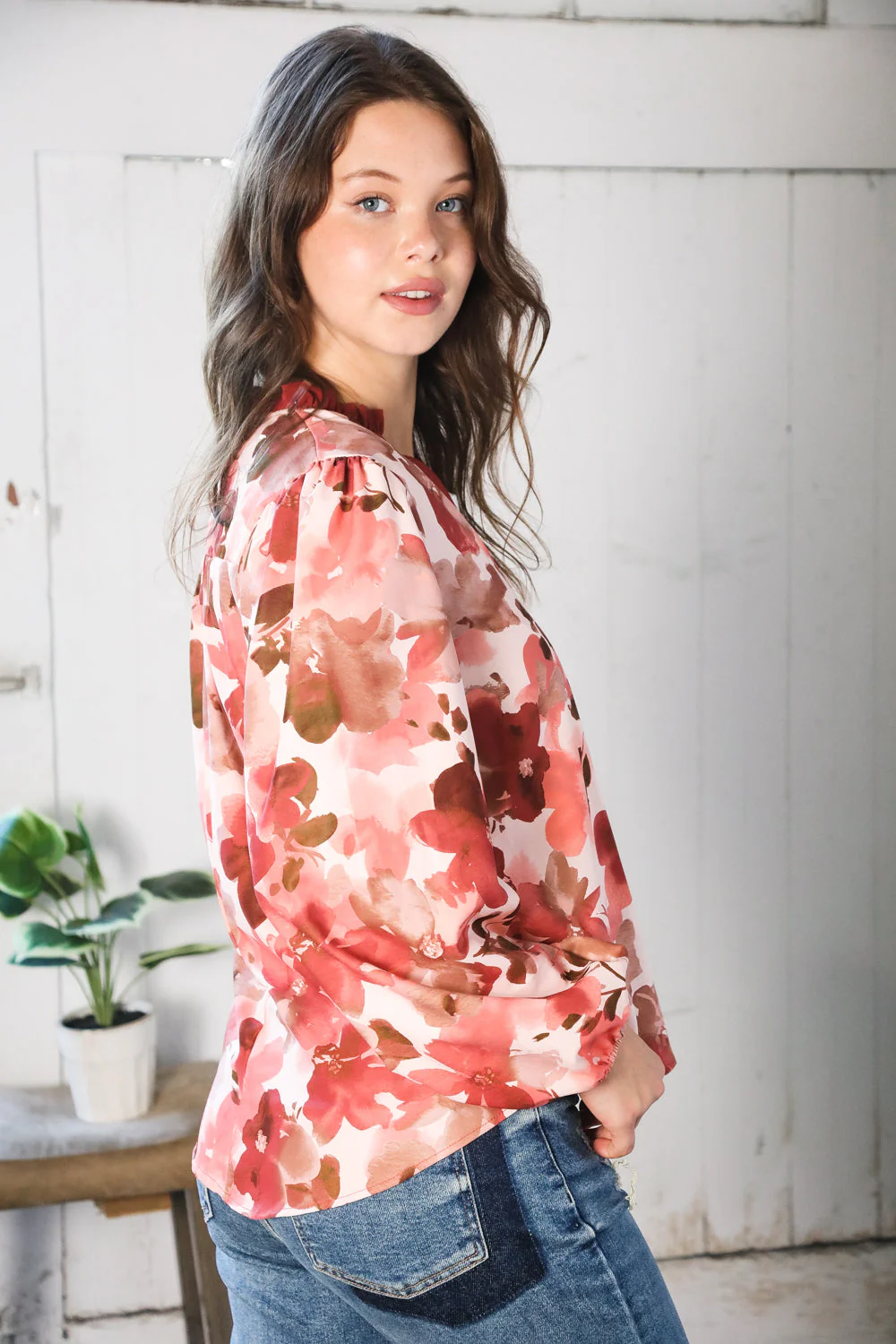 On Blossom Lane Floral Blouse - Image 6