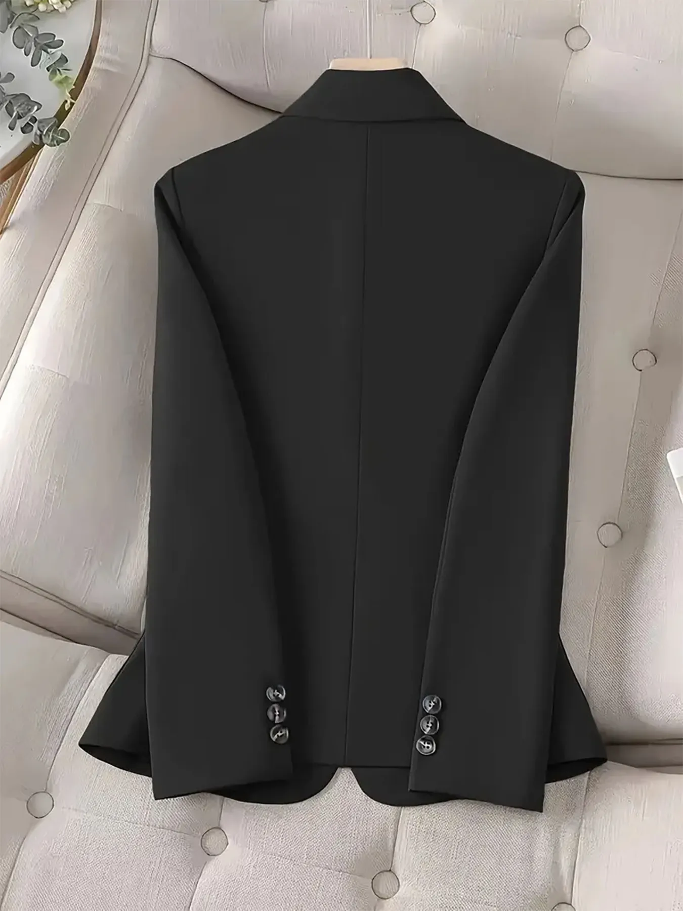 One-Button Blazer with Pockets - Image 6