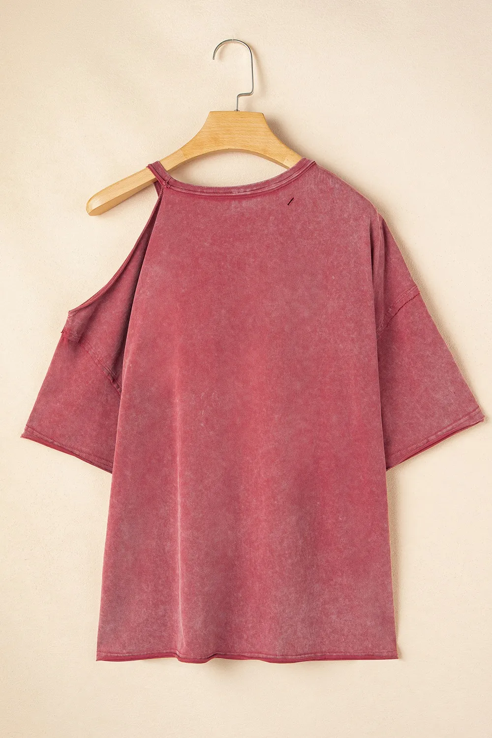 One Shoulder Half Sleeve Oversized Tunic T Shirt - Image 4
