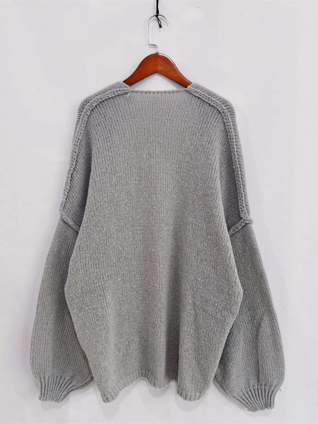Open Front Dropped Shoulder Cardigan - Image 15