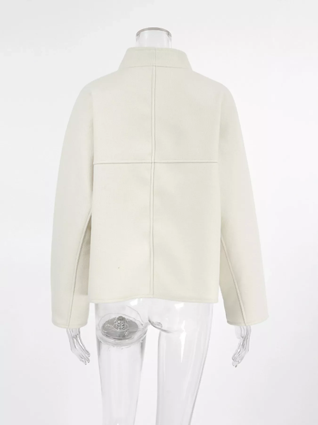 Open Front Dropped Shoulder Outerwear - Image 7