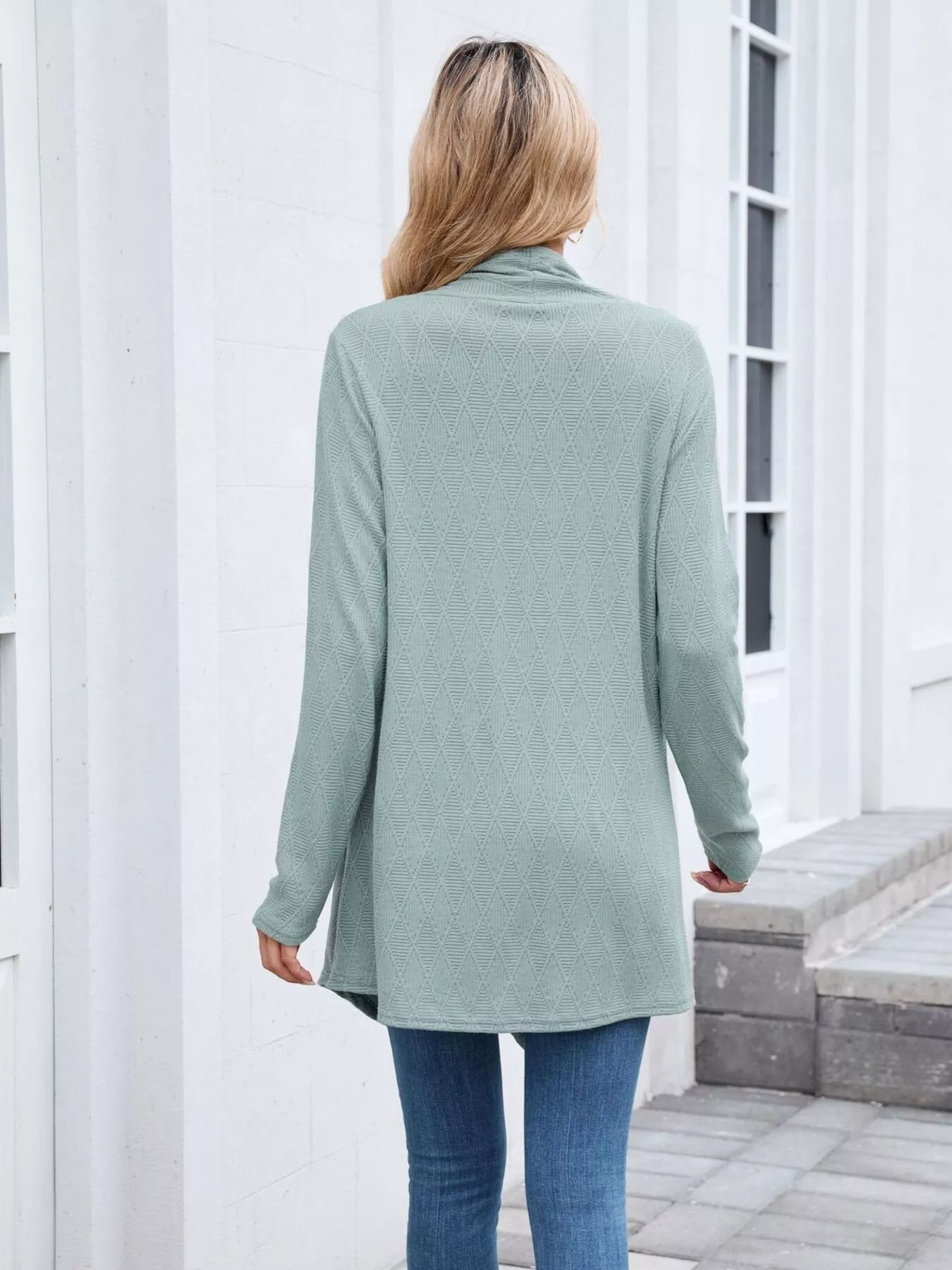 Open Front Long Cardigan - Image 12