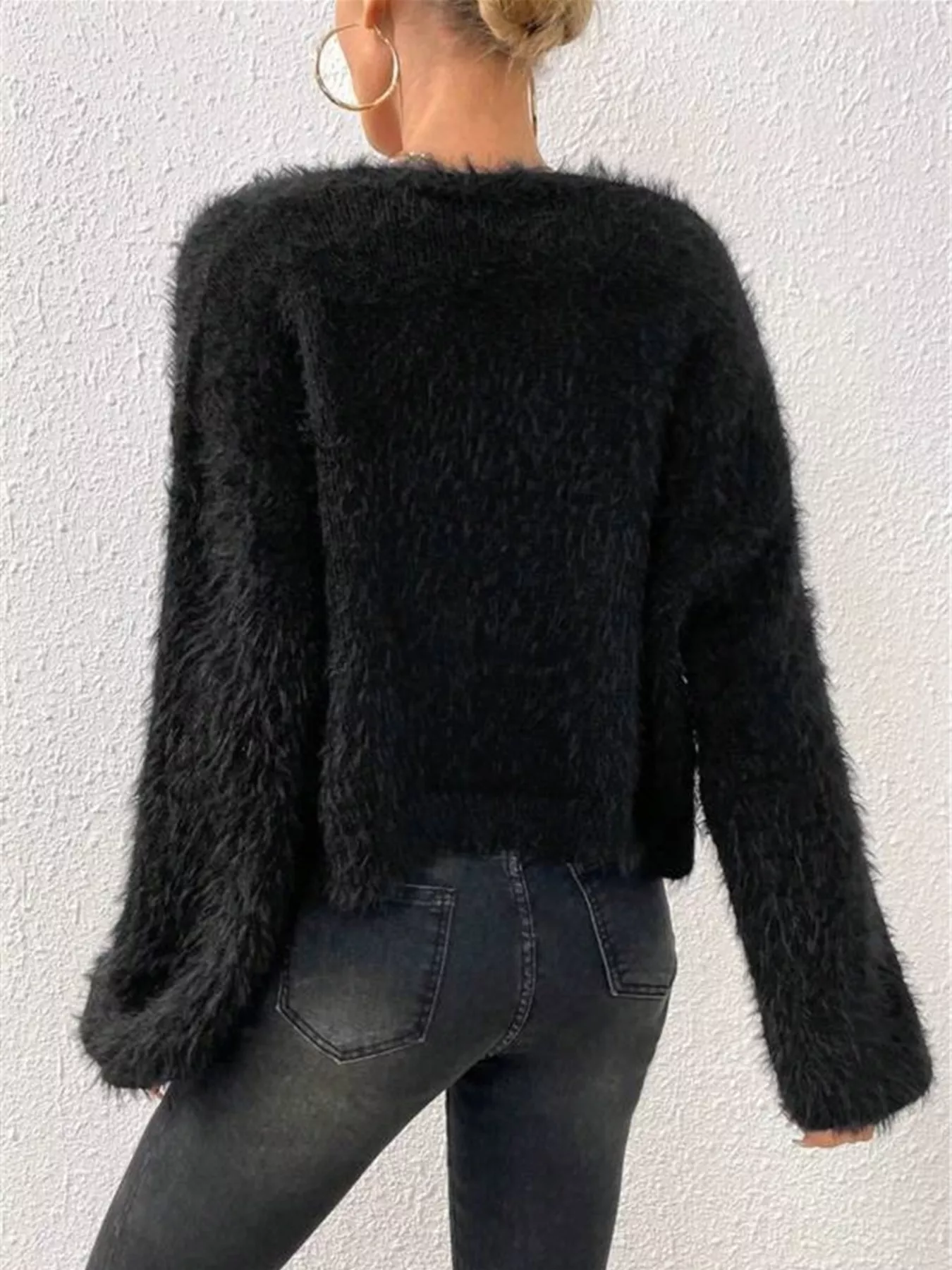 Open Front Long Sleeve Cardigan - Image 12