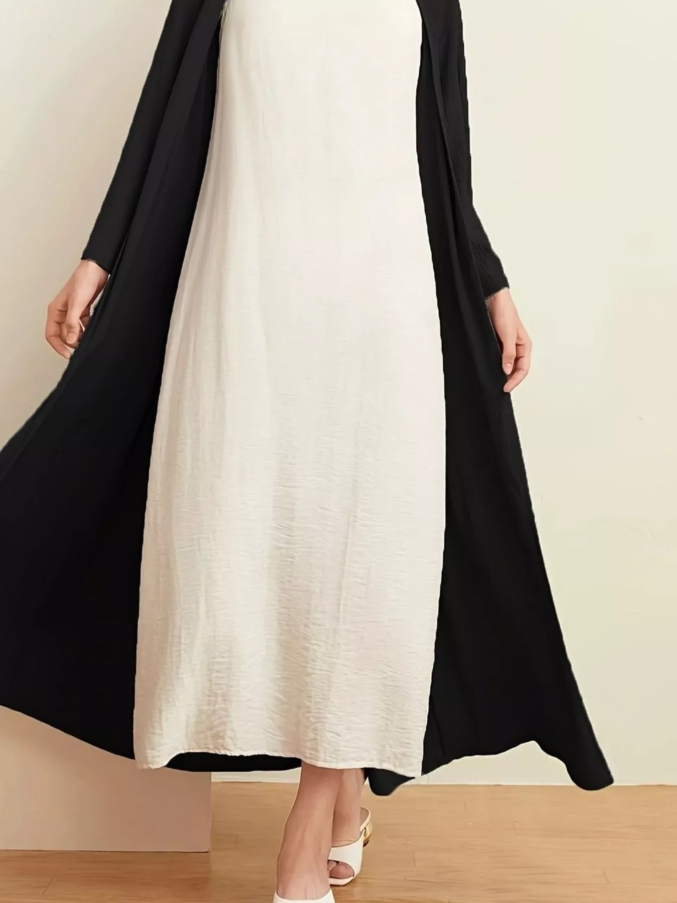 Open Front Long Sleeve Longline Cardigan - Image 7