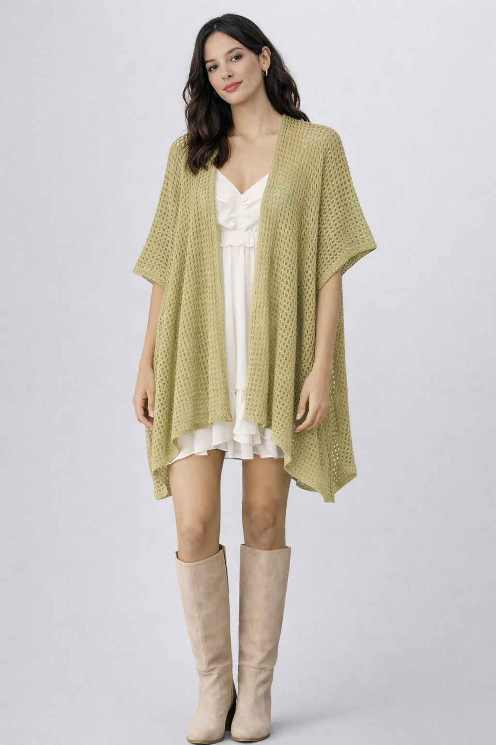 Open Knit Kimono - Image 9