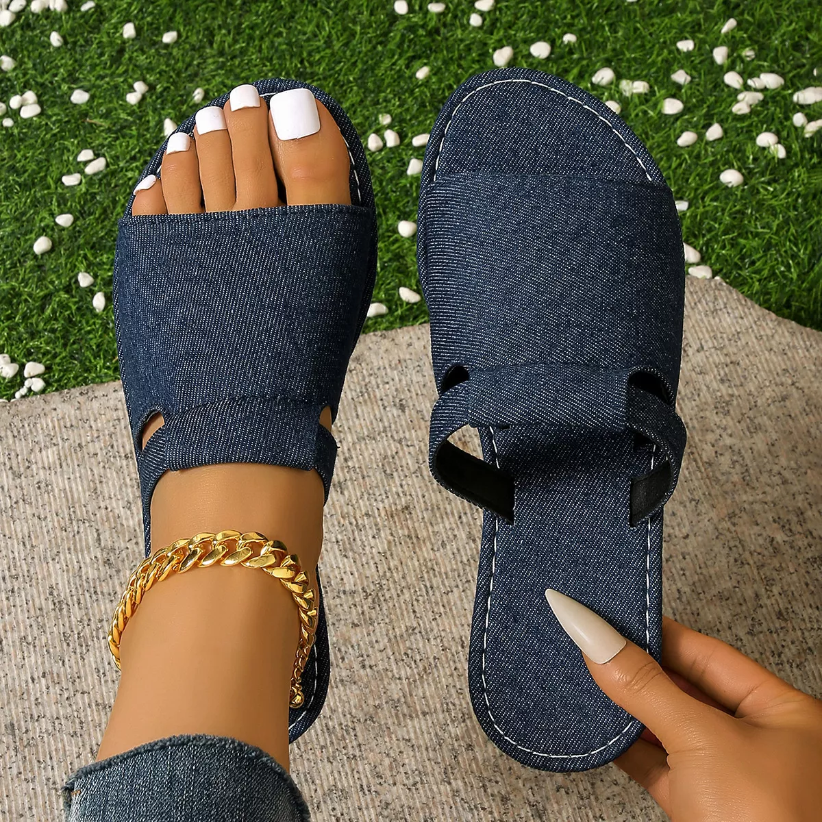 Open Toe Flats Sandals - Image 3