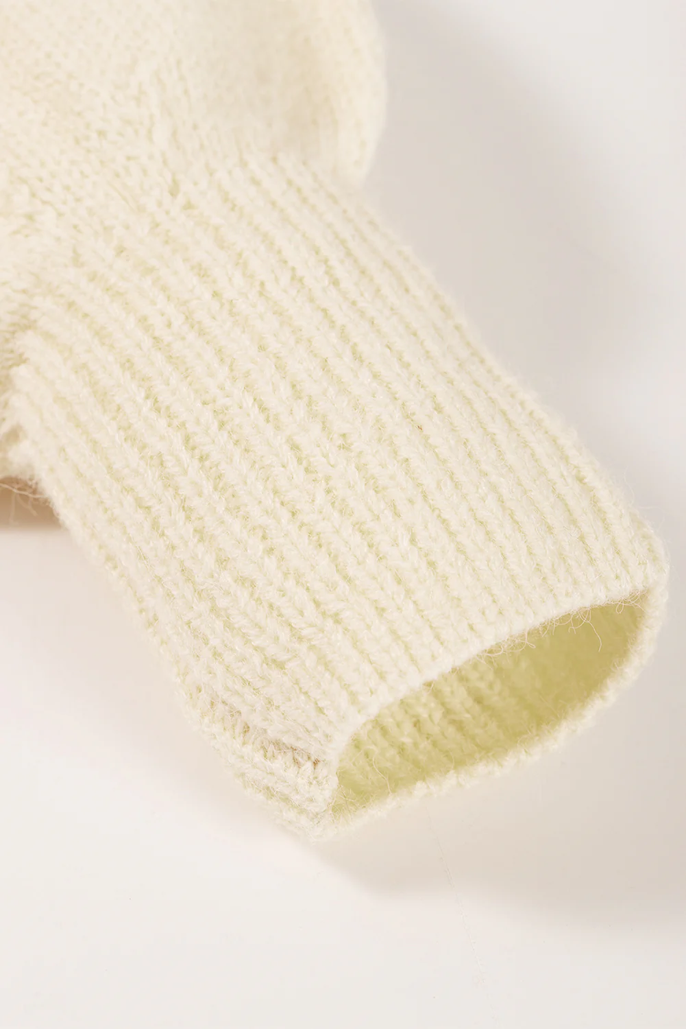 Openwork Wavy Striped Round Neck Sweater - Image 8