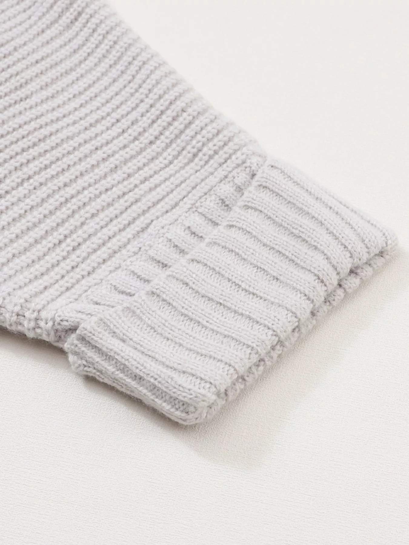 Oversized Fold Over Sleeve Open Front Cardigan - Image 9