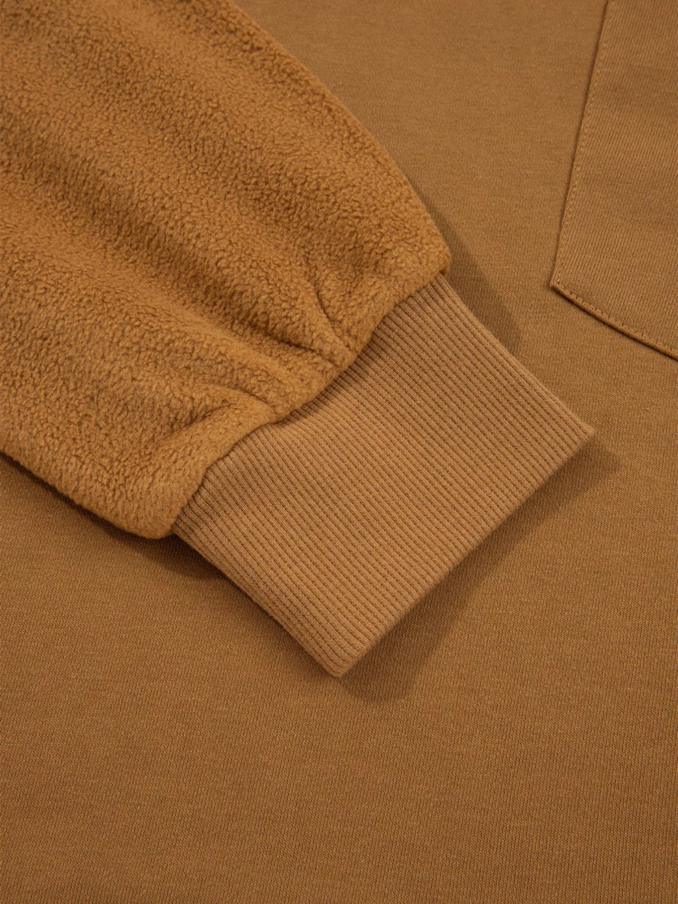 Oversized Textured Split Neck High Low Sweatshirt - Image 10
