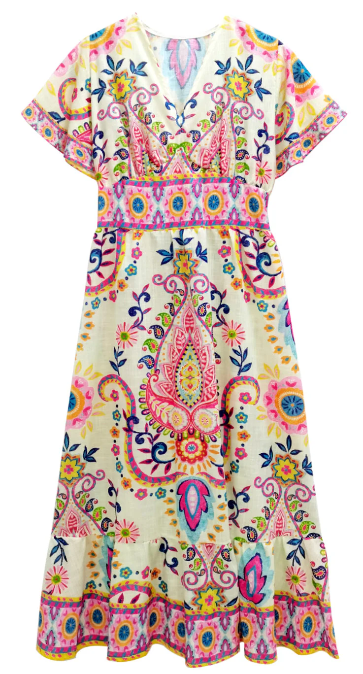 Paisley Print Dress - Image 6