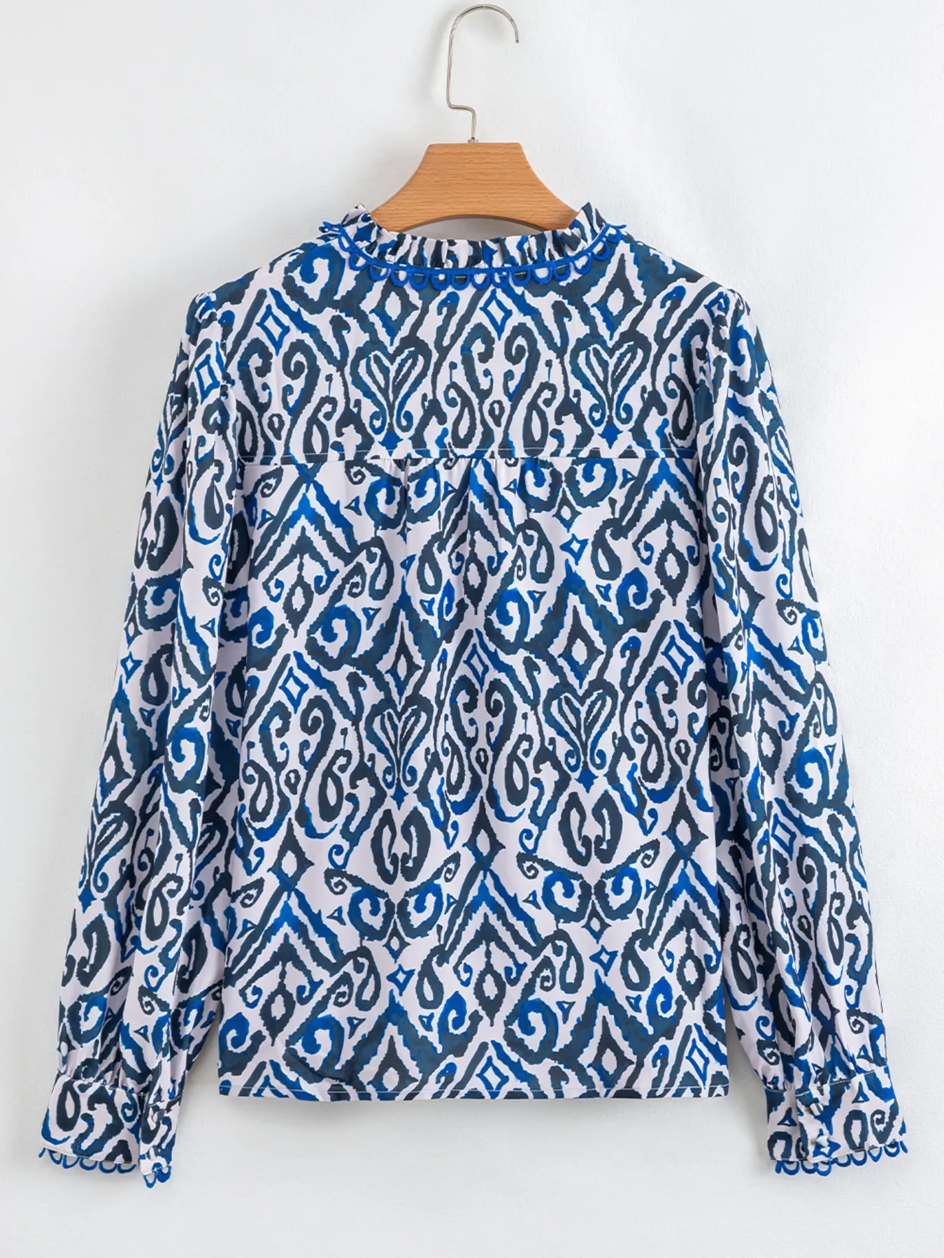 Paisley Print Long Sleeve Blouse - Image 8