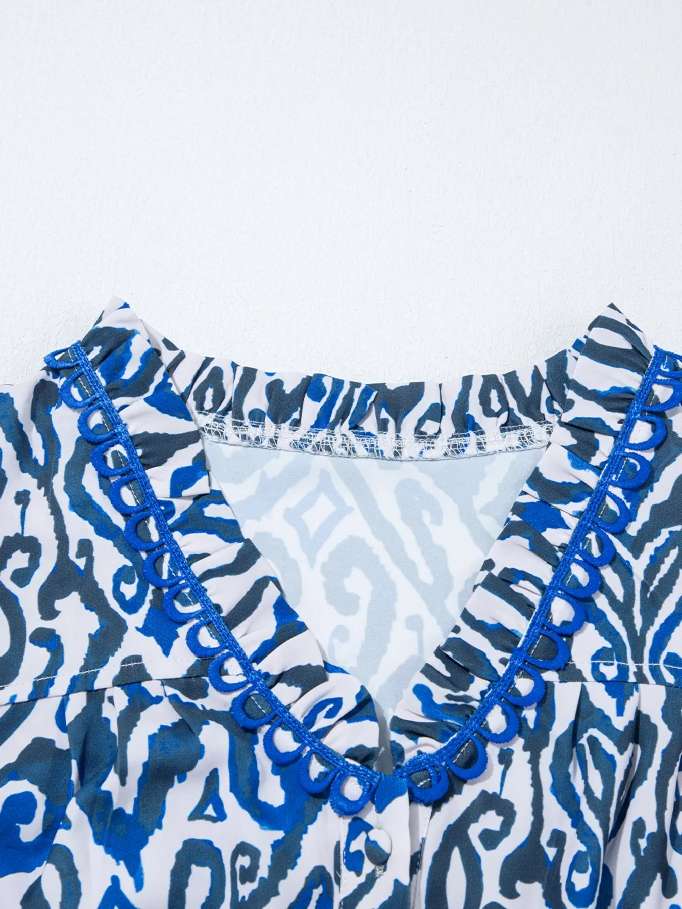 Paisley Print Long Sleeve Blouse - Image 9