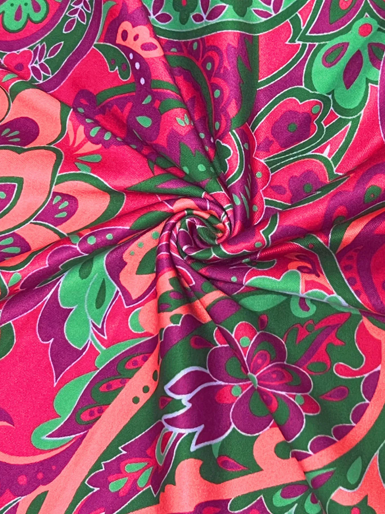 Paisley Print Ruffle Sleeve Mini Dress - Image 5