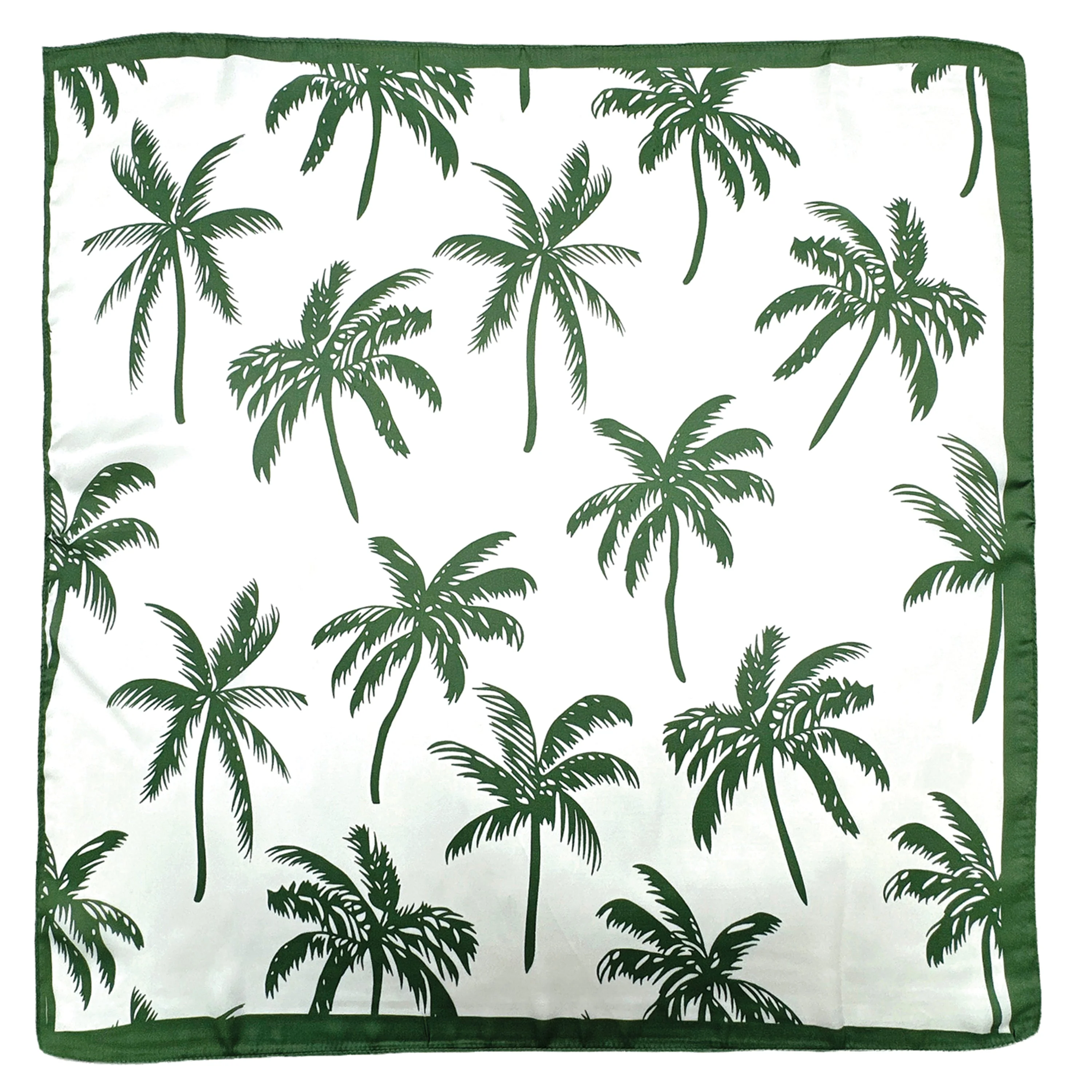 Palm Tree Print Square Scarf - Image 5