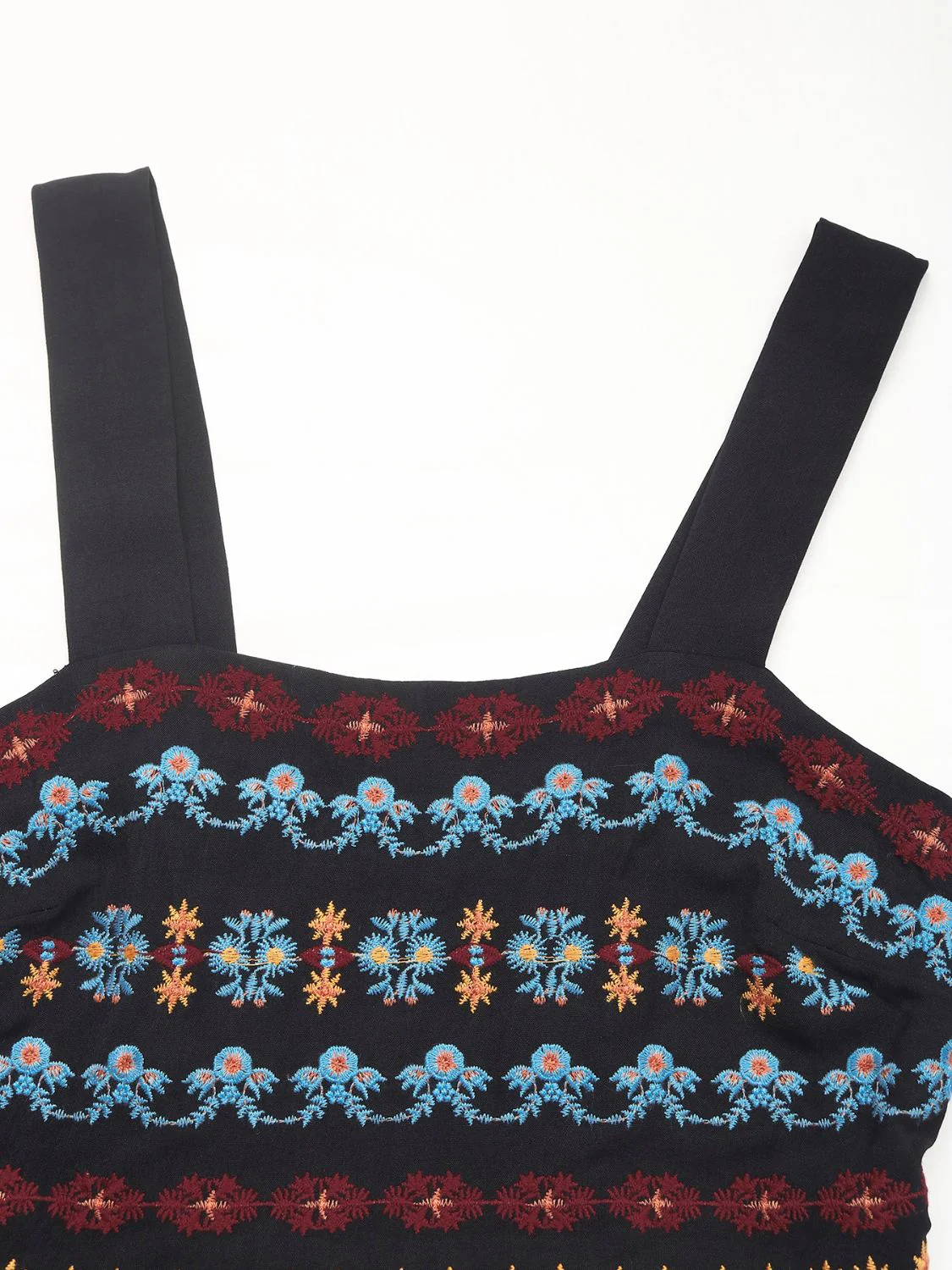 Perfee Embroidered Floral Side Slit Sleeveless Midi Dress - Image 7