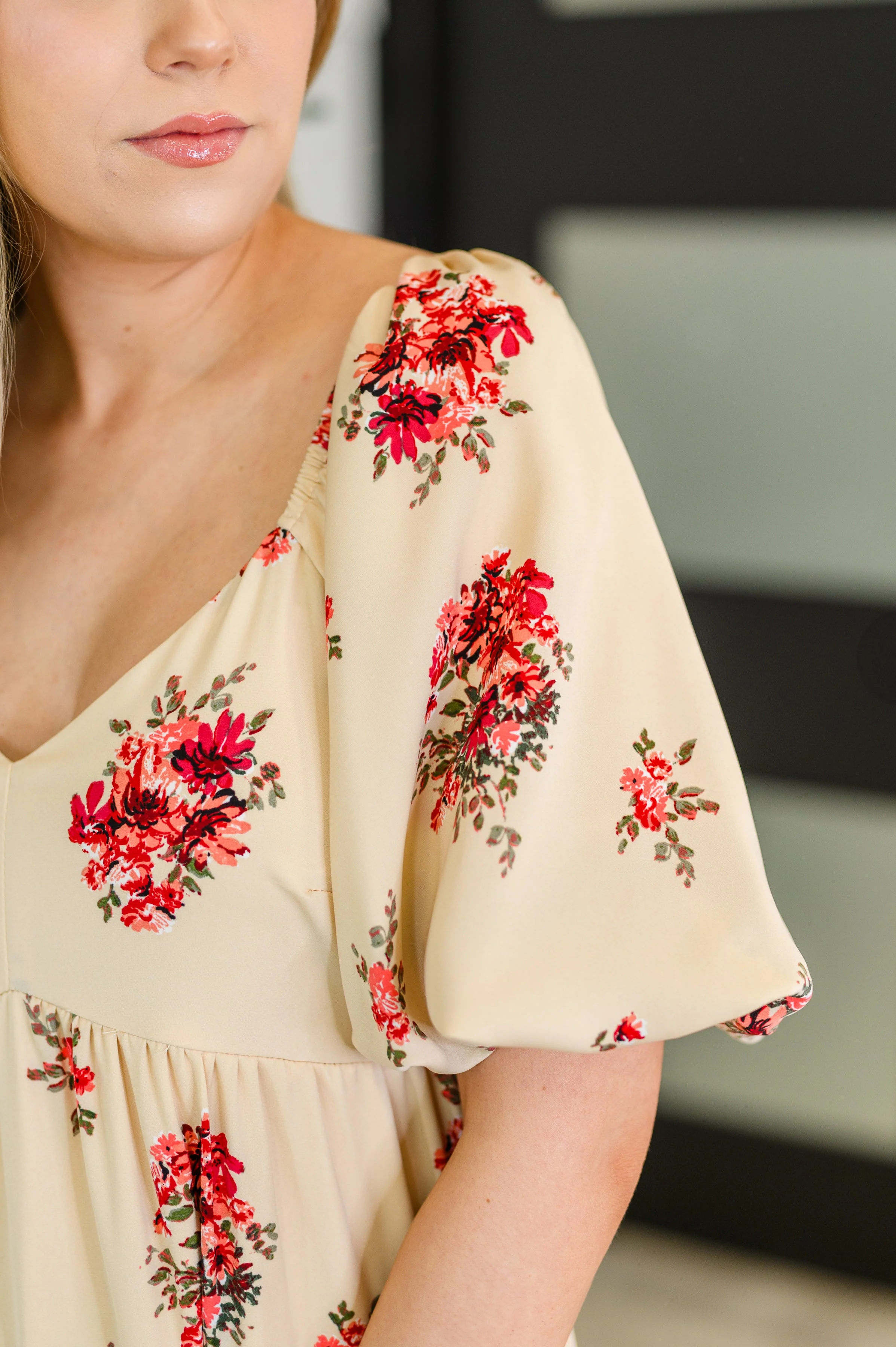 Petals & Postcards Balloon Sleeve Dress - Image 2